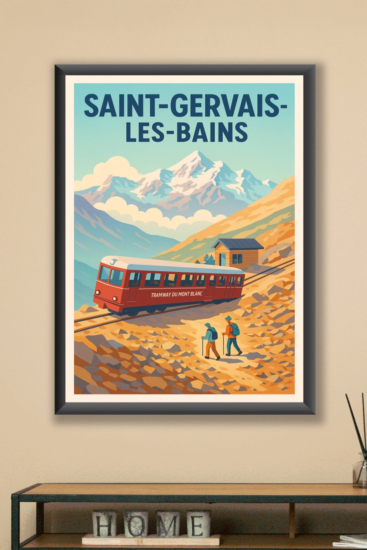 Affiche de Saint-Gervais-les-Bains - Voyage au cœur du Mont Blanc