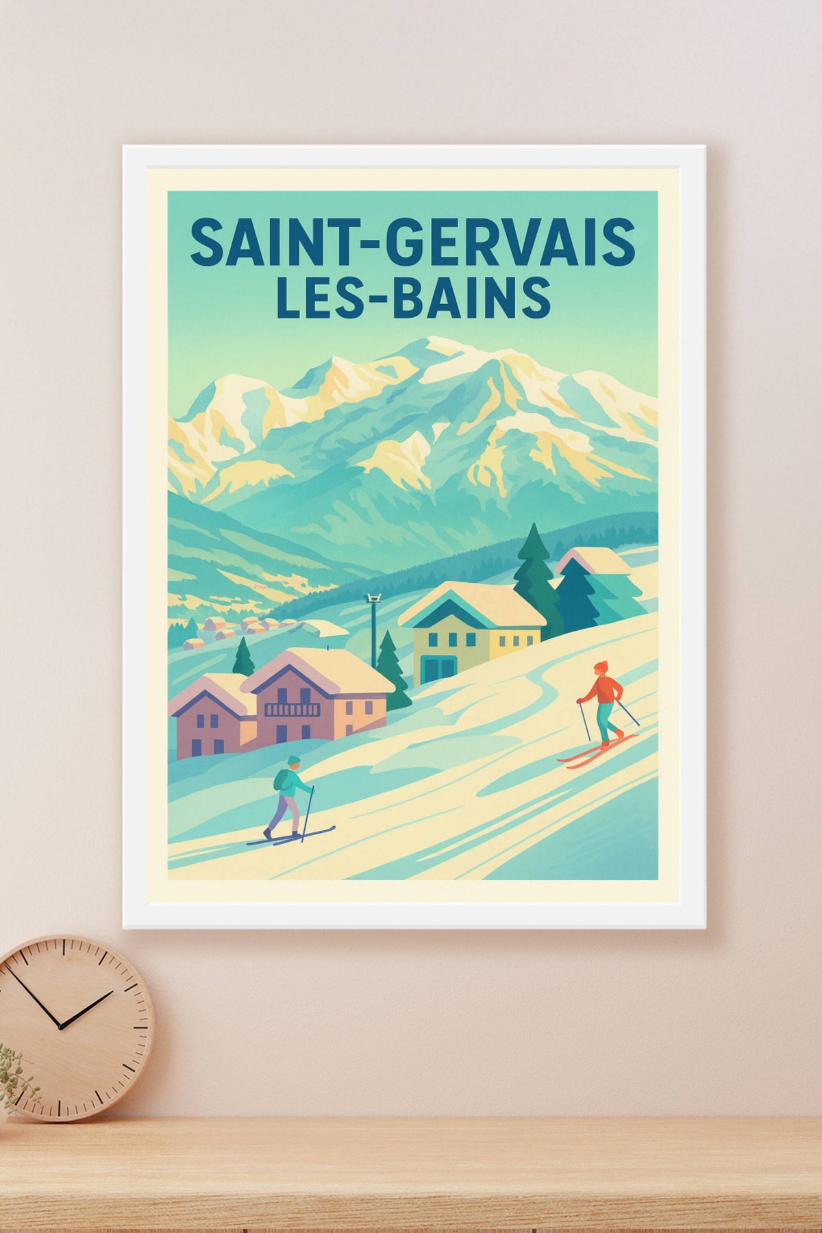 Affiche de Saint-Gervais-les-Bains - Évasion et bien-être en montagne