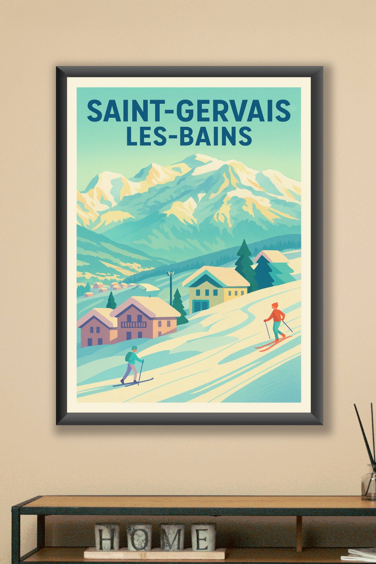 Affiche de Saint-Gervais-les-Bains - Évasion et bien-être en montagne