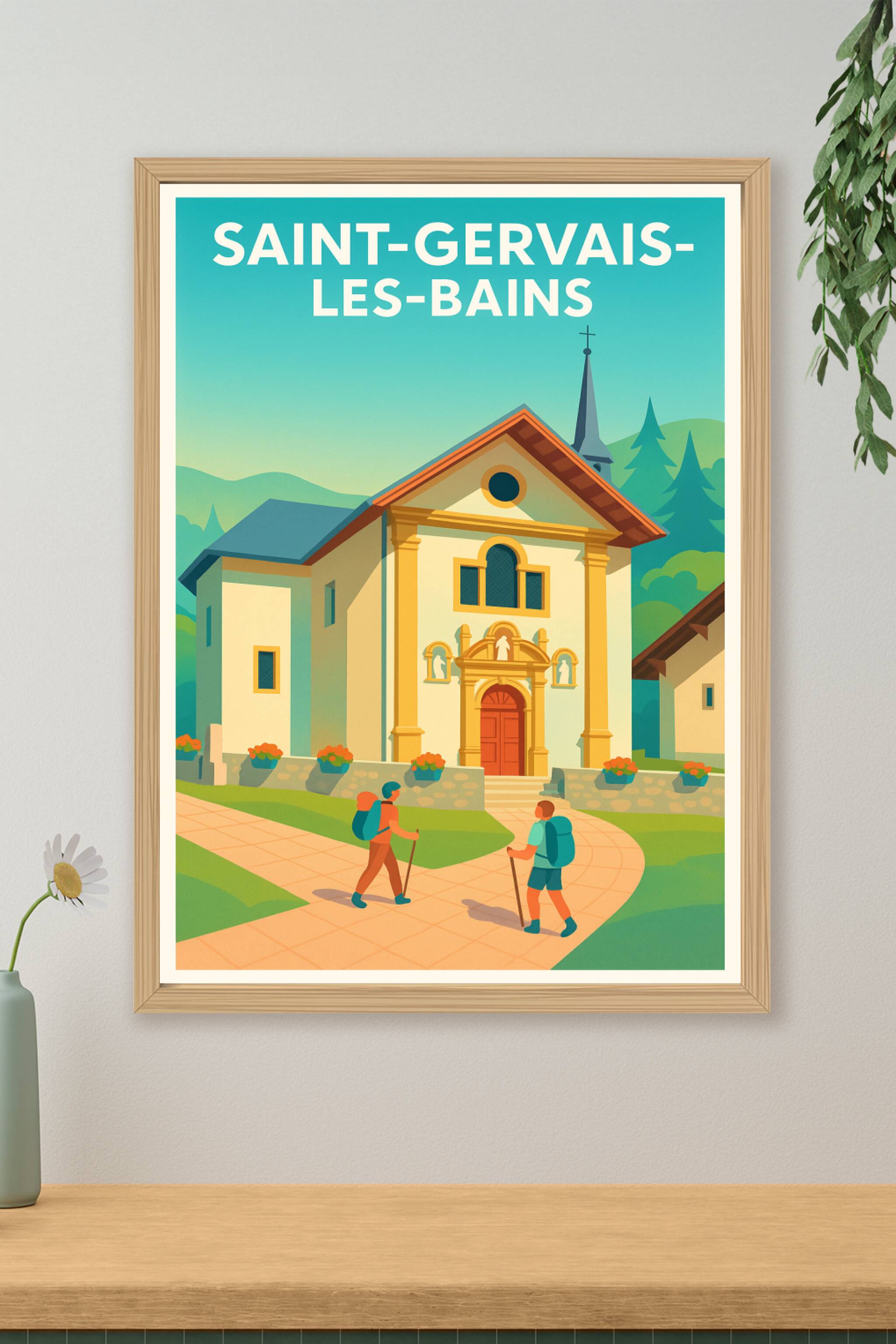 Affiche de Saint-Gervais-les-Bains - Escapade alpine inoubliable