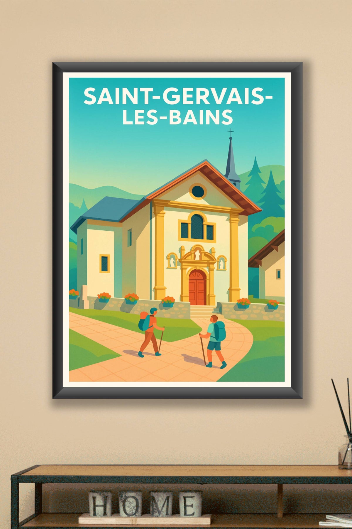 Affiche de Saint-Gervais-les-Bains - Escapade alpine inoubliable