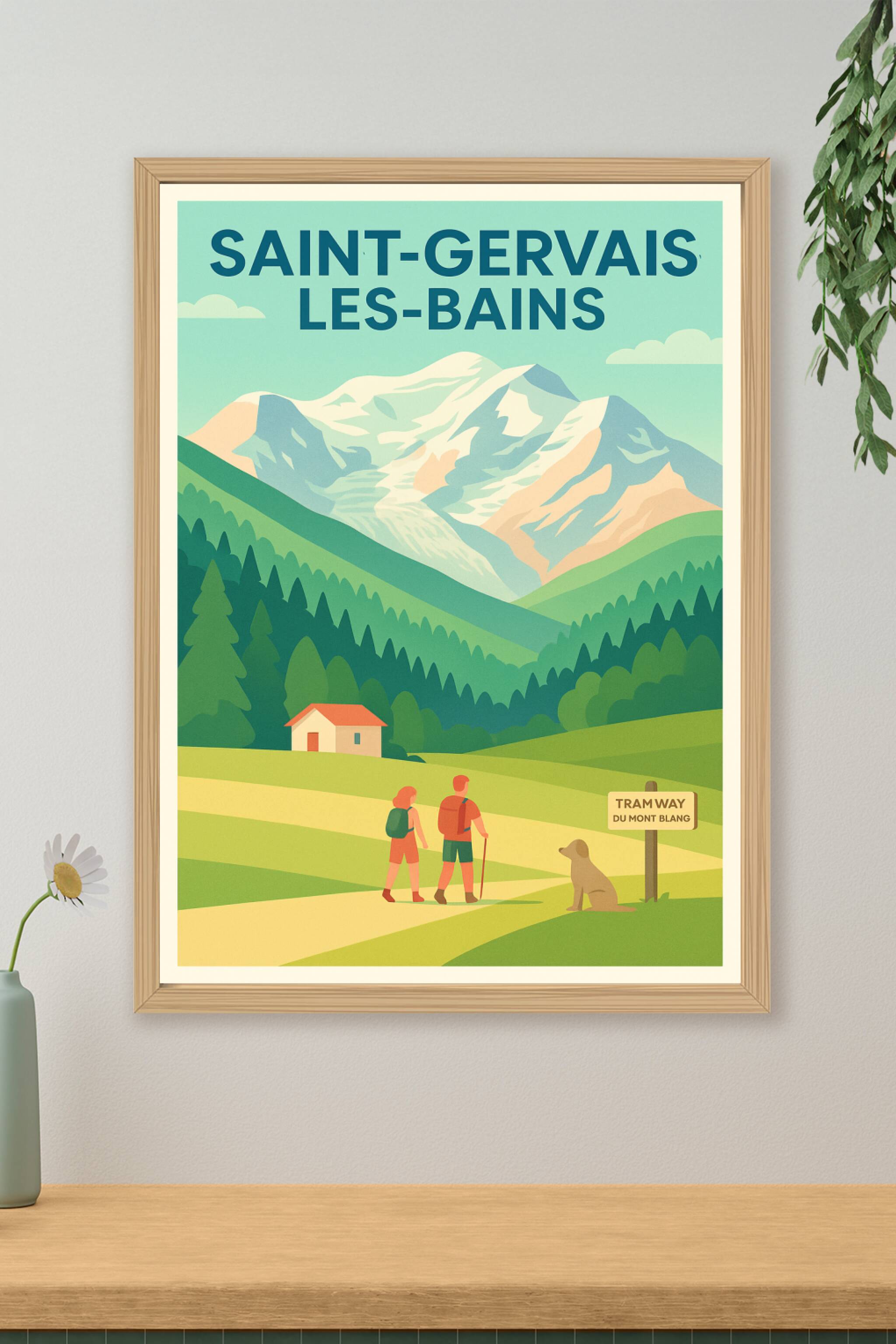 Affiche de Saint-Gervais-les-Bains - Évasion au cœur des Alpes