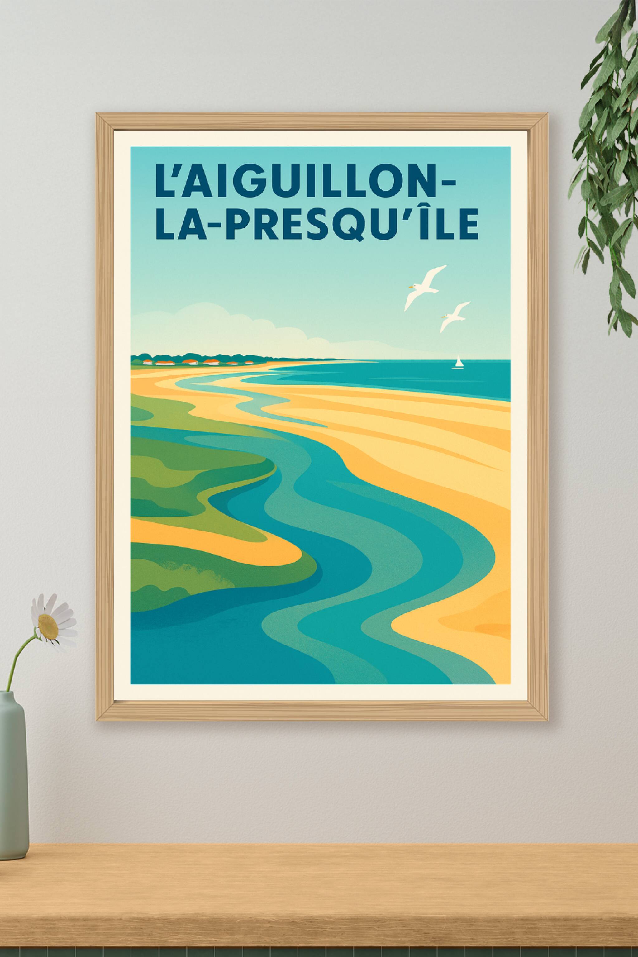 Affiche de L'Aiguillon-la-Presqu'île - Évasion naturelle au bord de l'eau