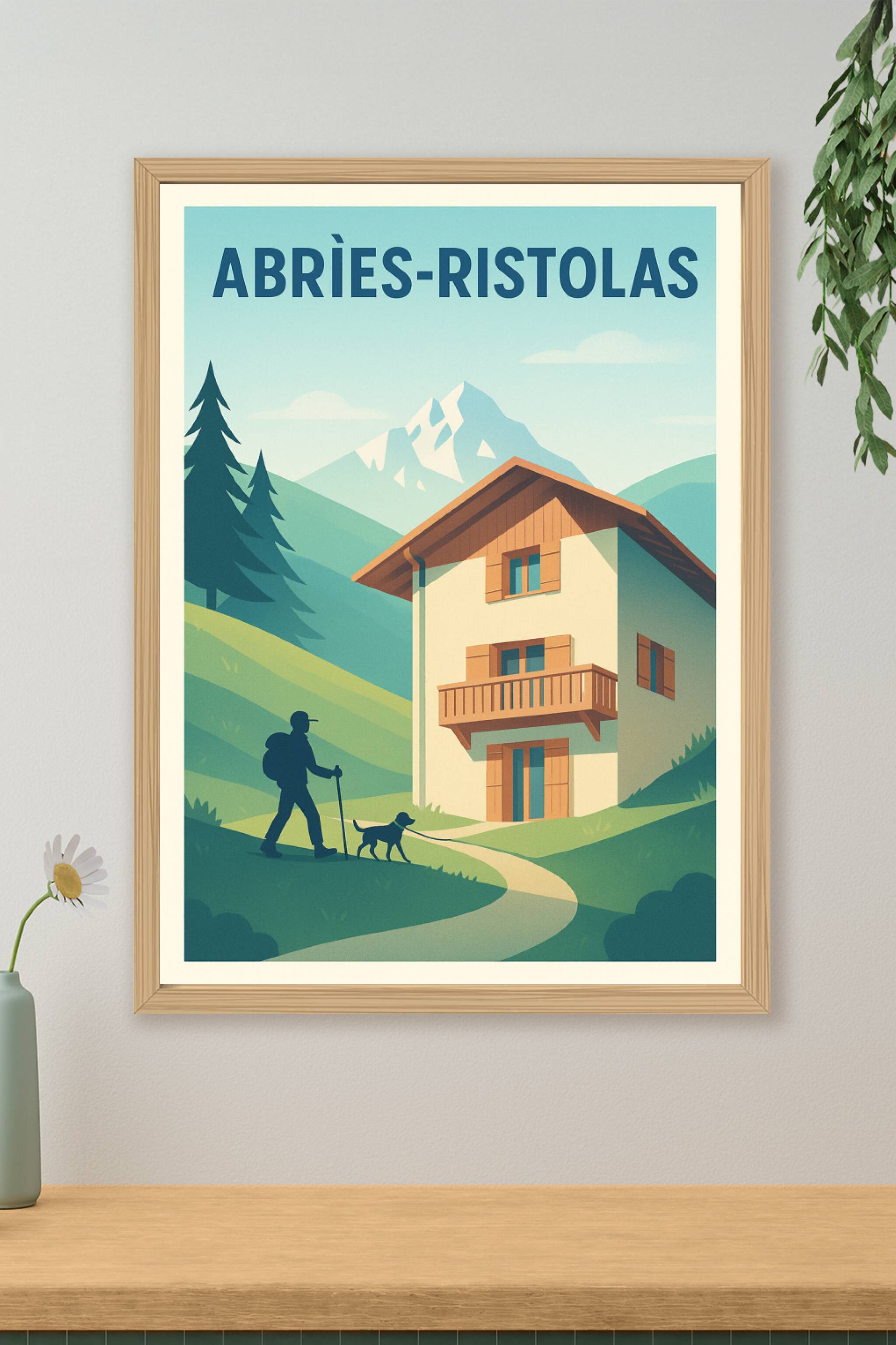 Affiche de Abriès-Ristolas - L'appel des montagnes alpines