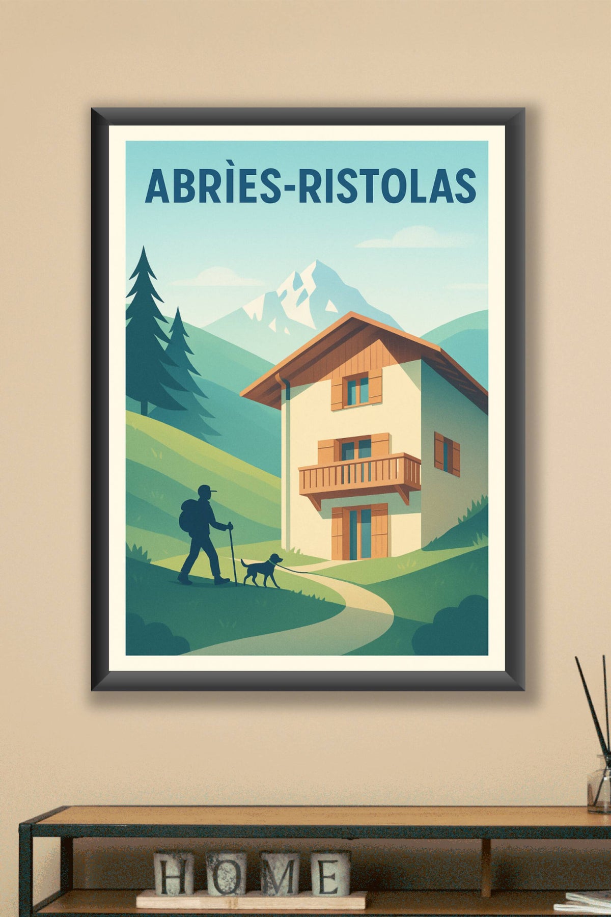 Affiche de Abriès-Ristolas - L'appel des montagnes alpines