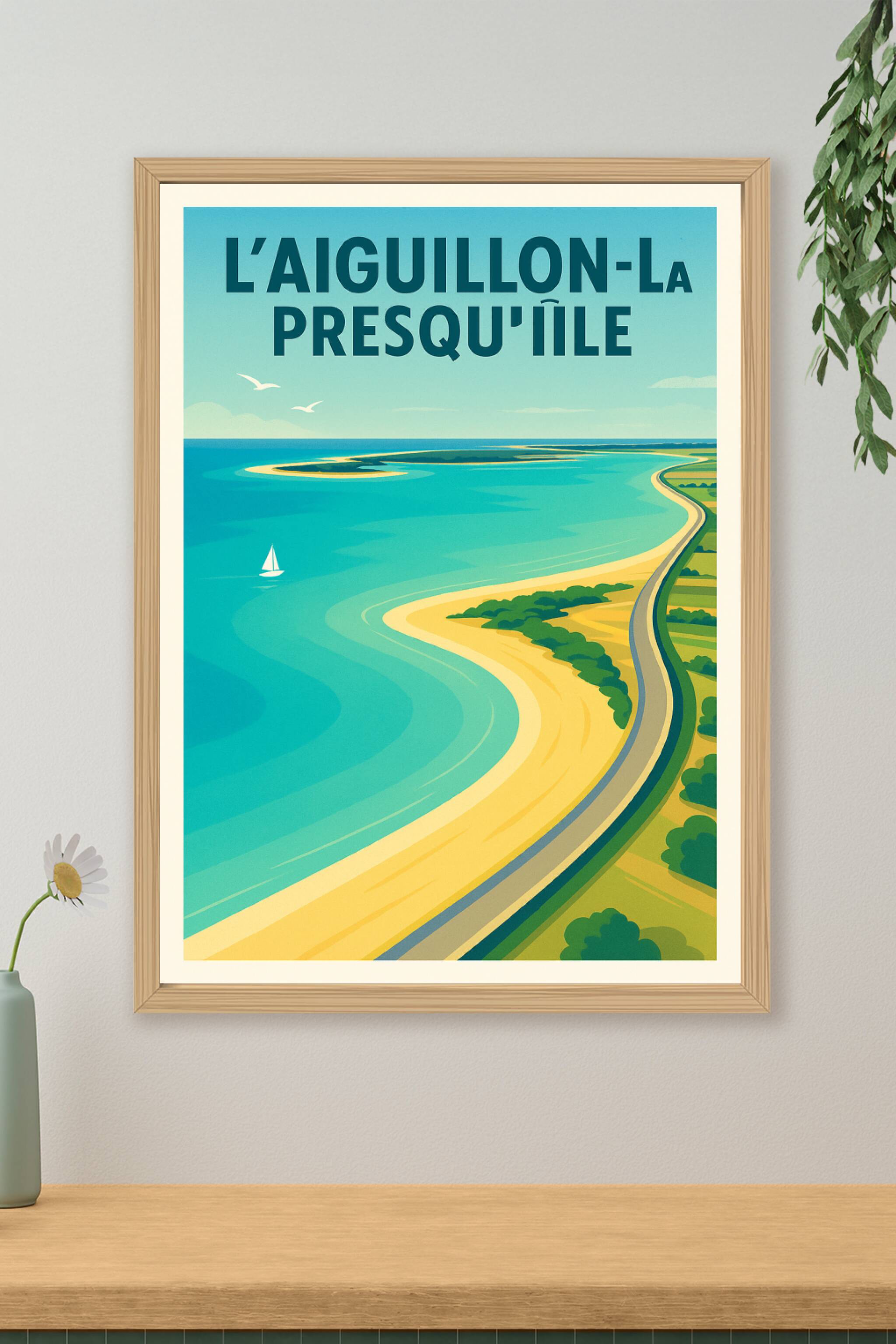Affiche de L'Aiguillon - La Presqu'île en harmonie marine