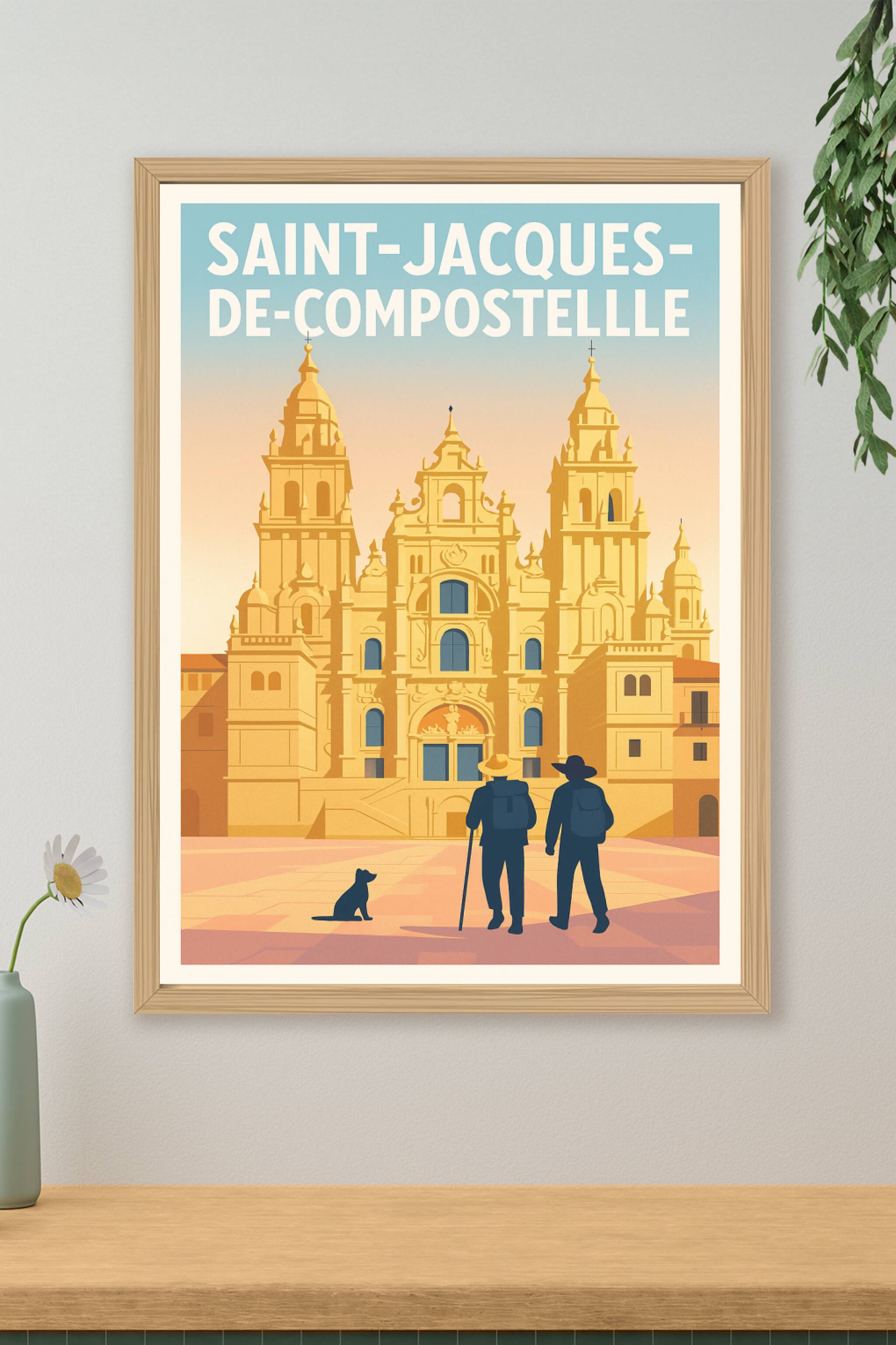 Affiche de Saint-Jacques-de-Compostelle - L'âme du pèlerinage en poster
