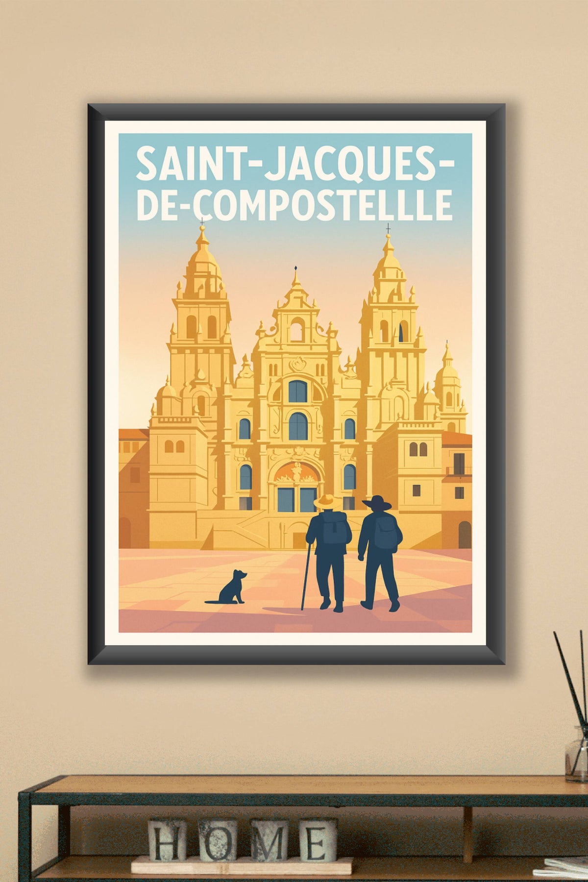 Affiche de Saint-Jacques-de-Compostelle - L'âme du pèlerinage en poster