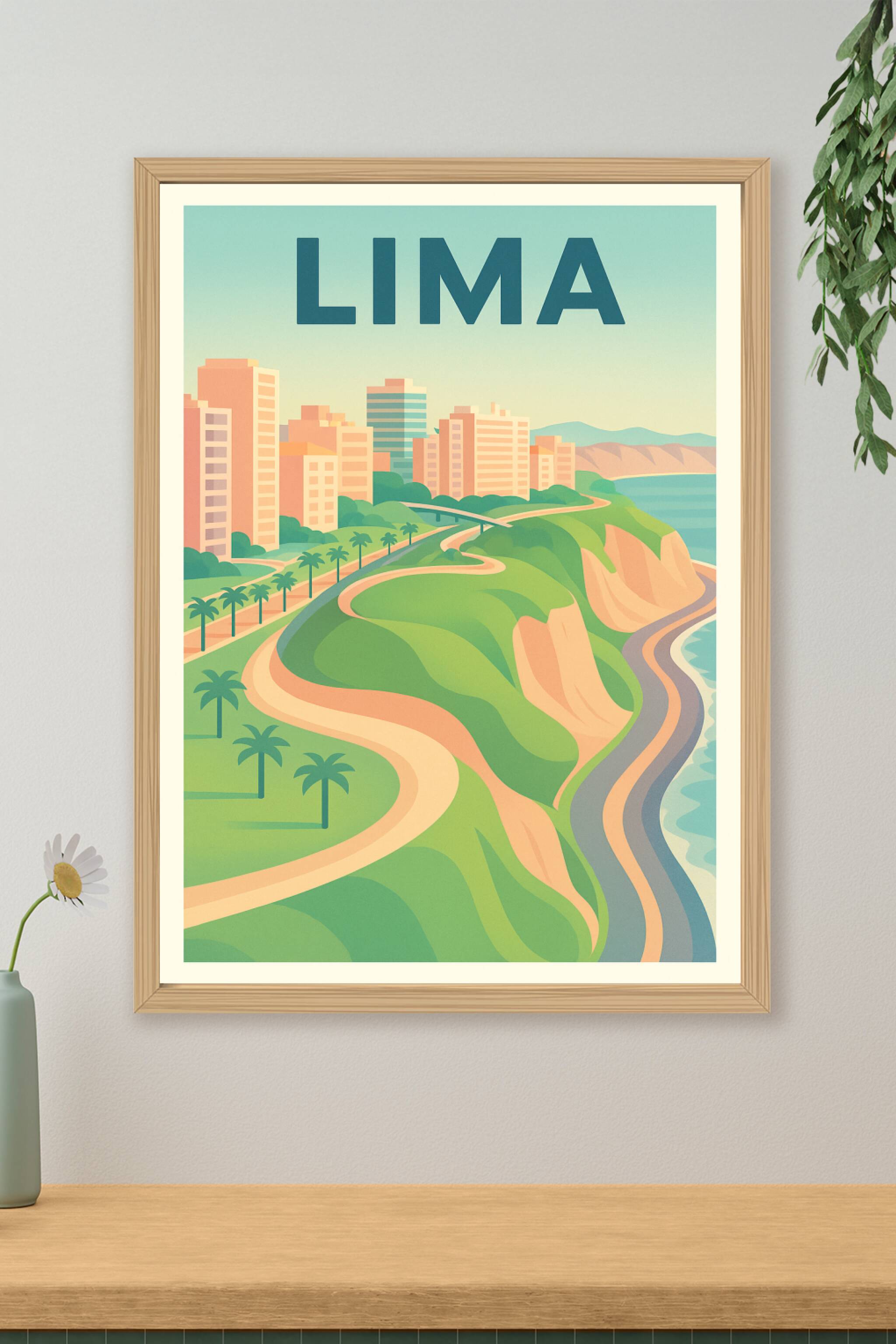 Affiche de Lima - L'élégance côtière péruvienne