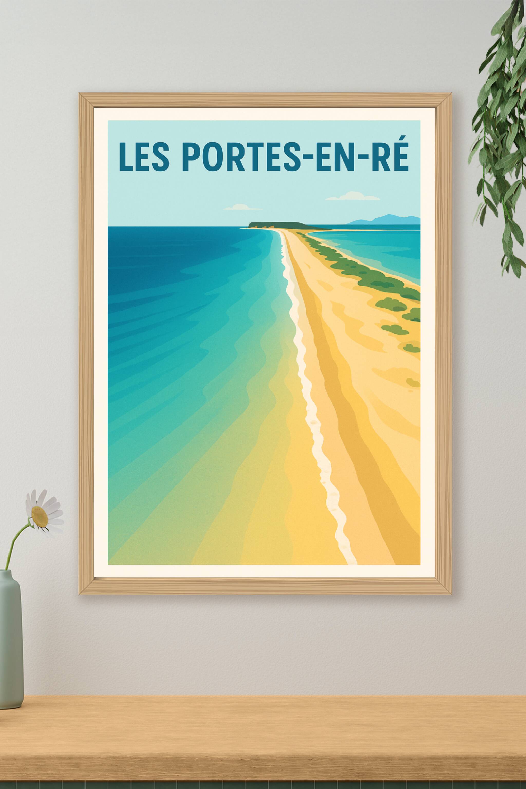 Affiche de Les Portes-en-Ré - Évasion Balnéaire et Horizon Infini