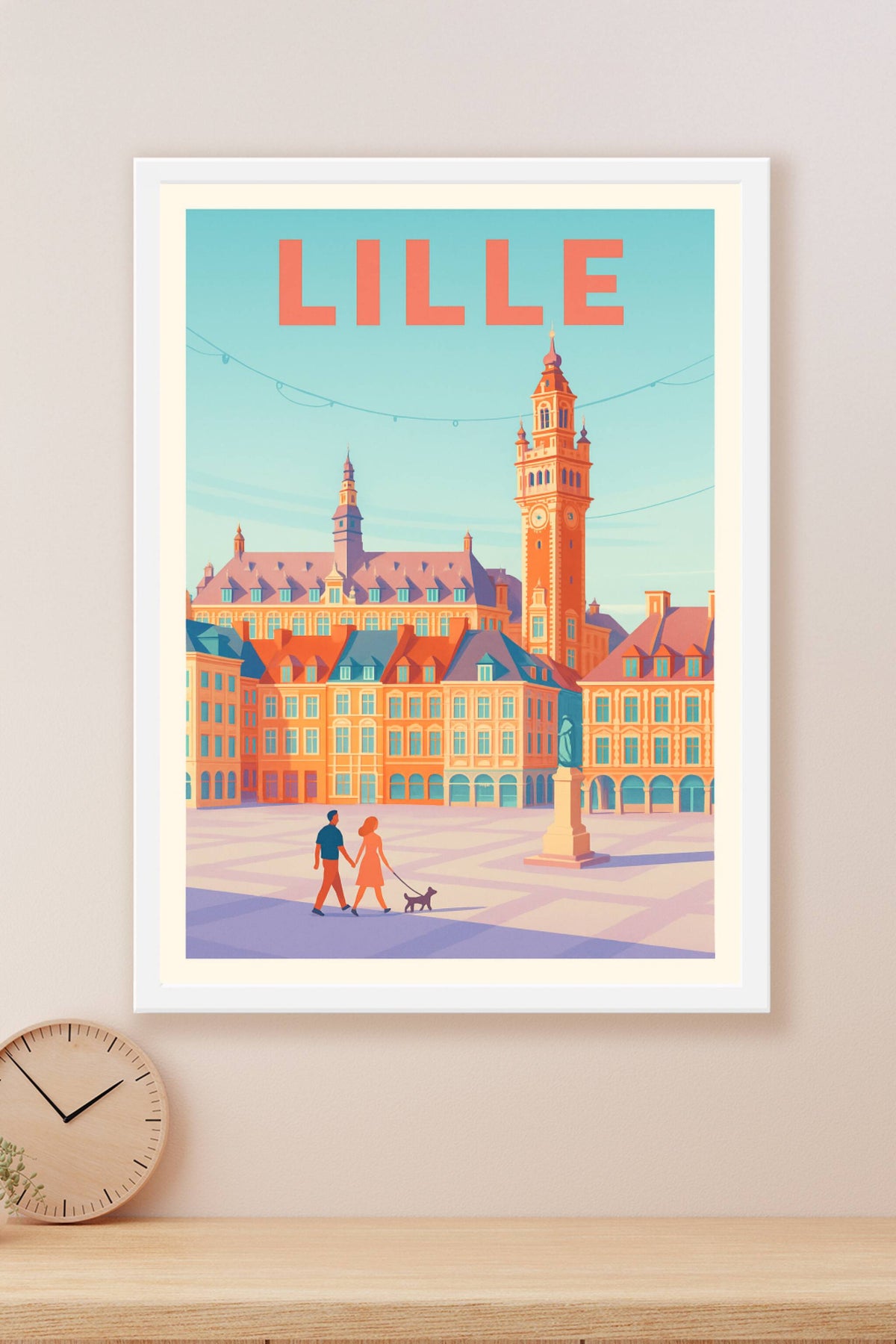 Affiche de Lille - Charme et douceur de la Grand-Place