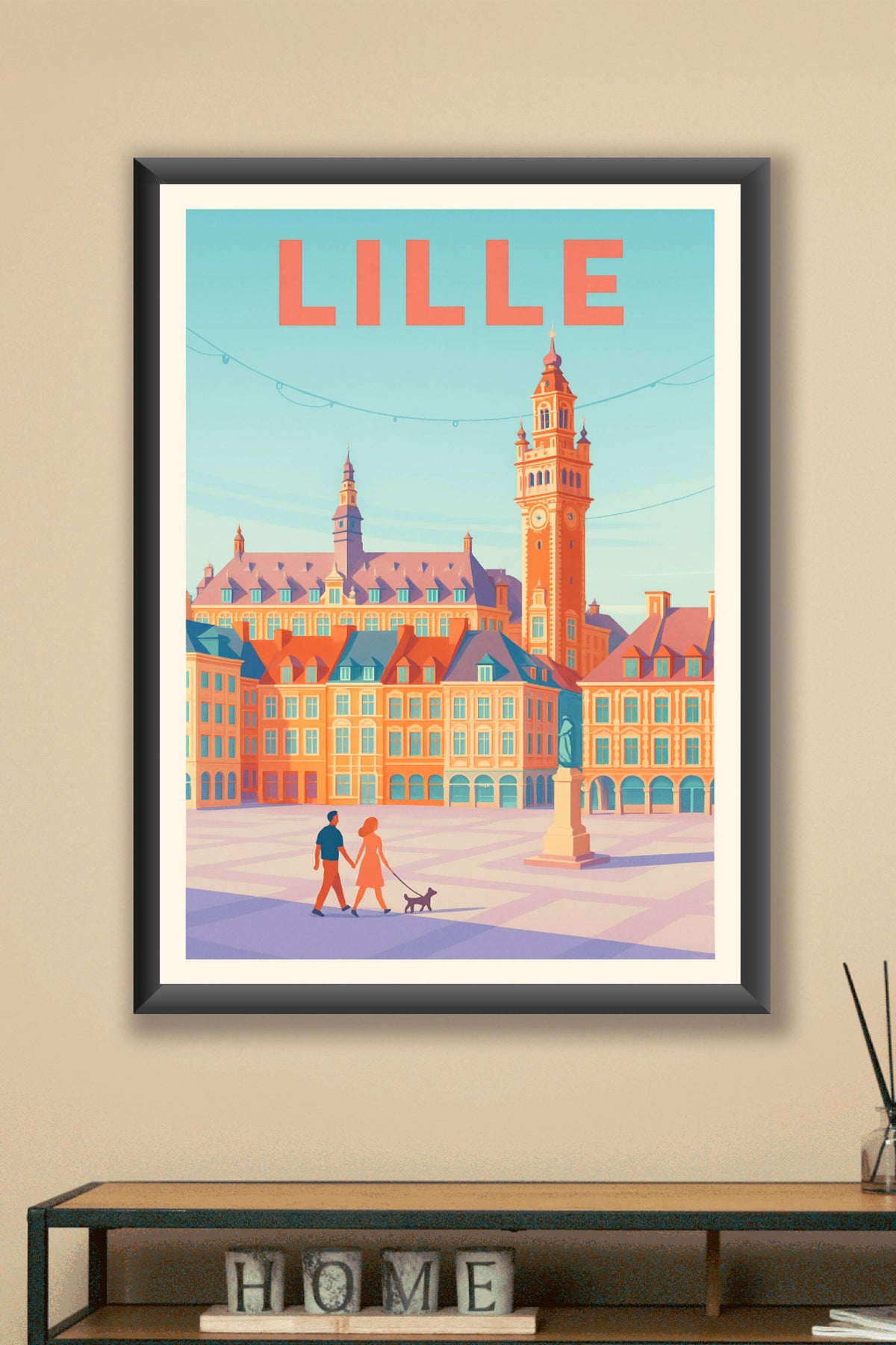 Affiche de Lille - Charme et douceur de la Grand-Place