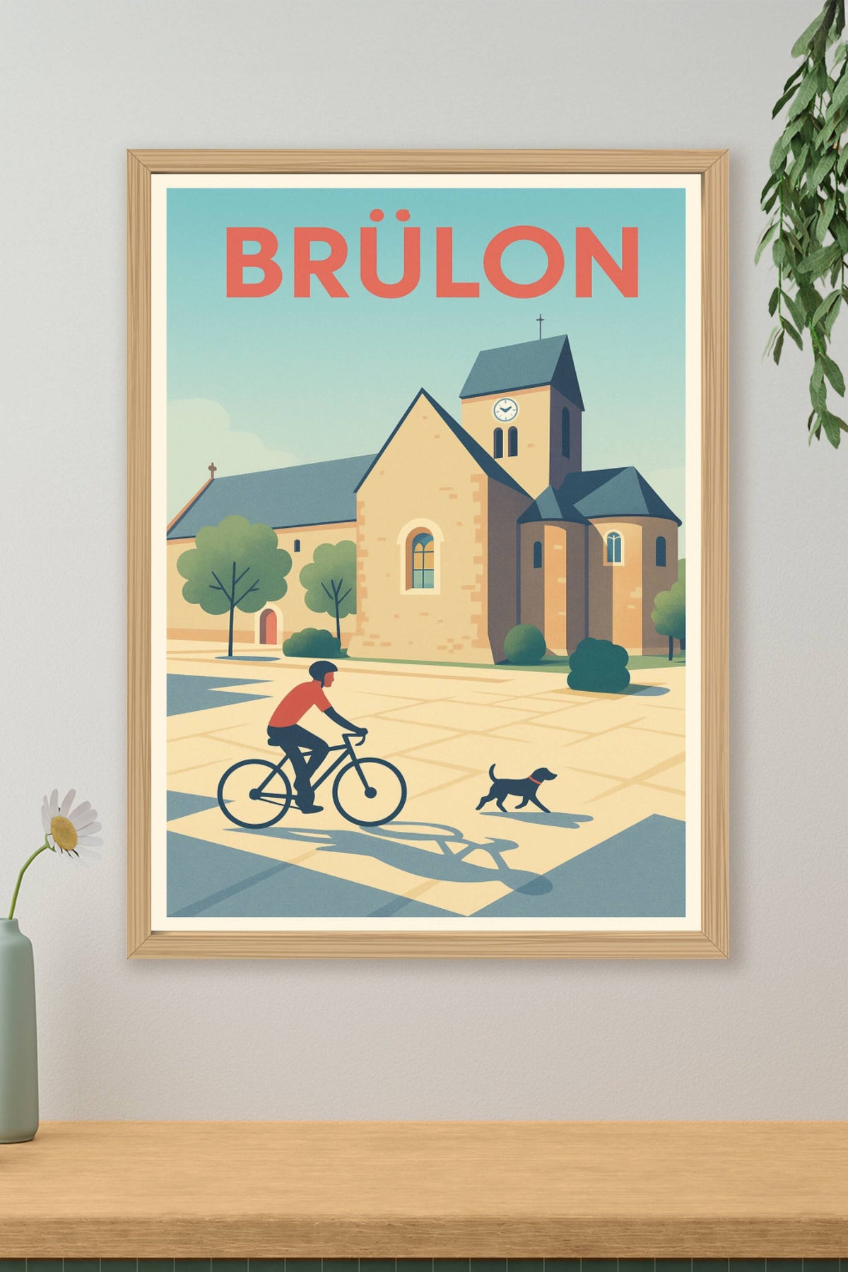 Affiche de Brûlon - Charme paisible et patrimoine ancien