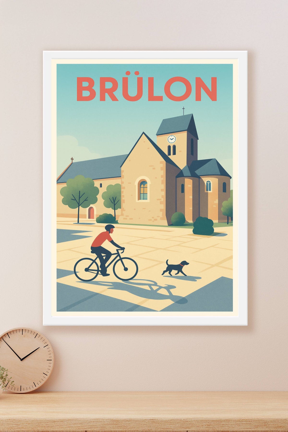 Affiche de Brûlon - Charme paisible et patrimoine ancien