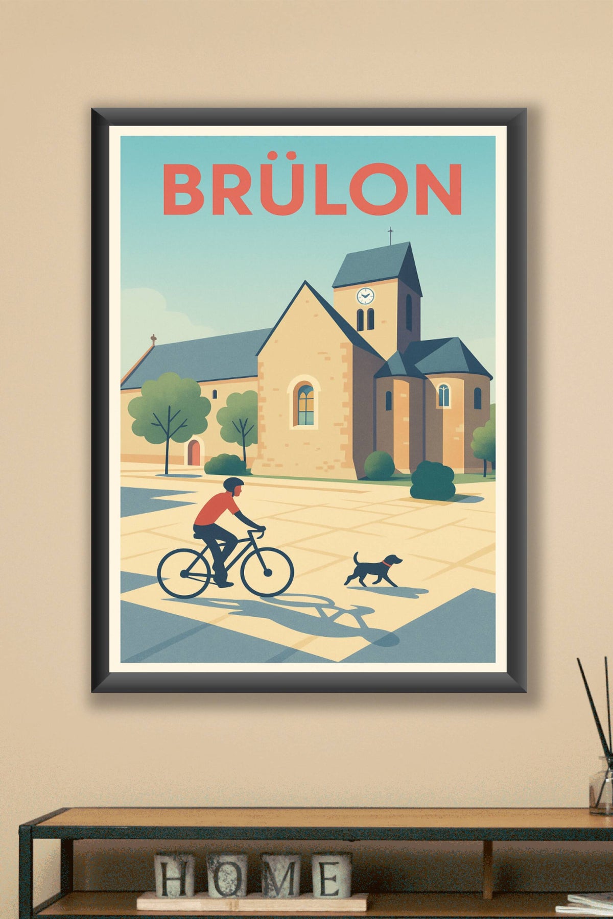 Affiche de Brûlon - Charme paisible et patrimoine ancien