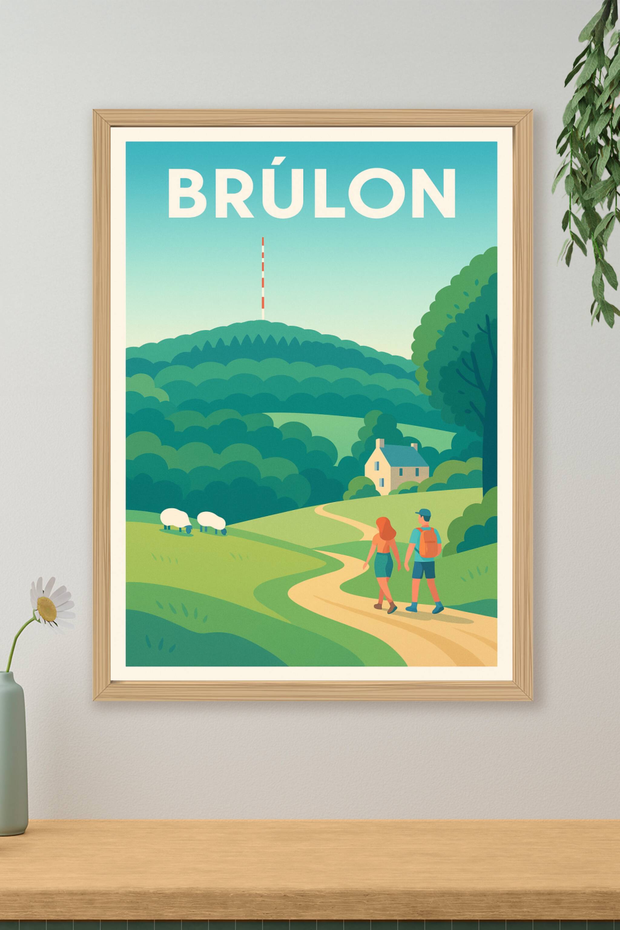 Affiche de Brûlon - L'escapade nature en pleine campagne