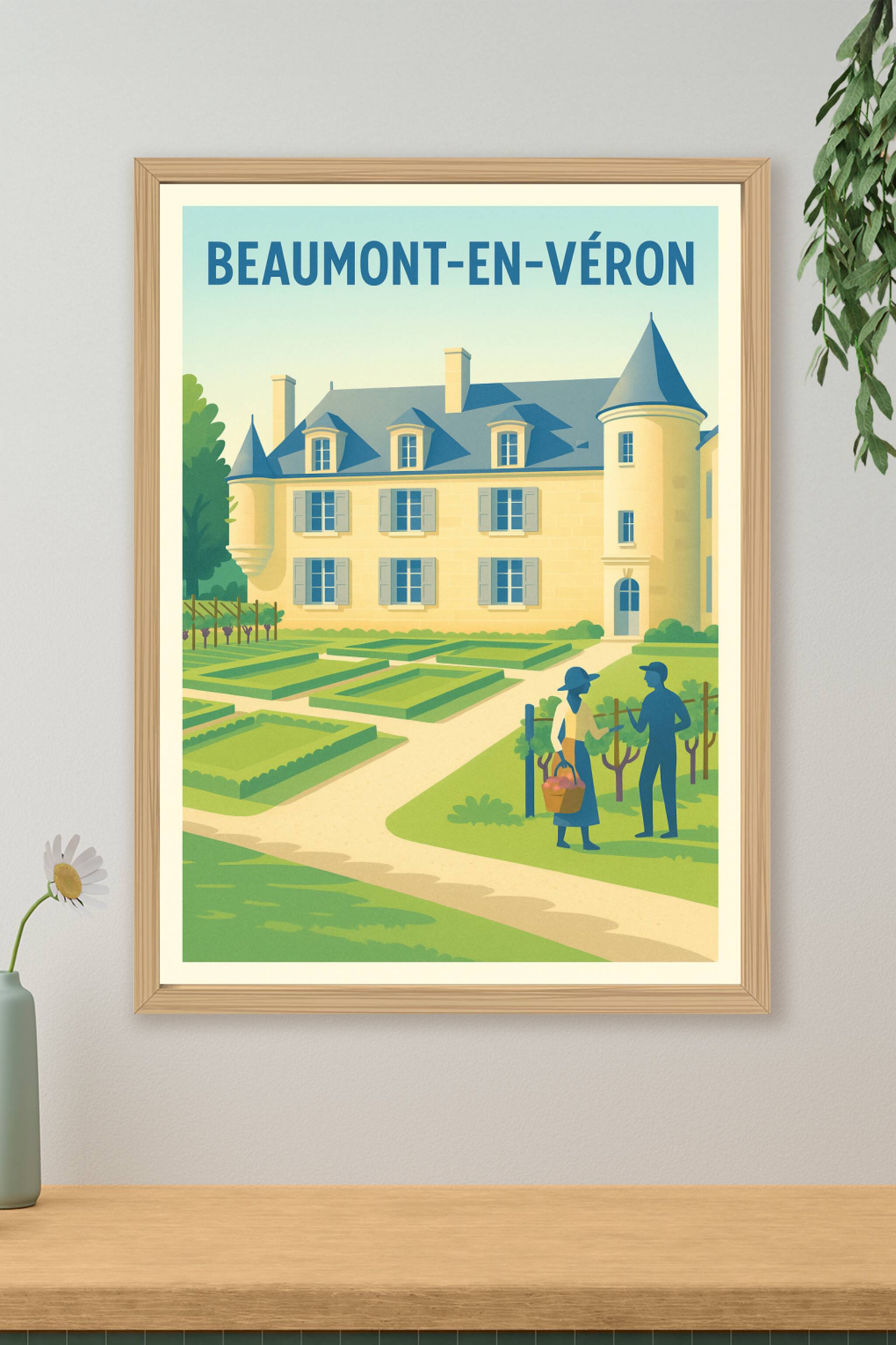 Affiche de Beaumont-en-Véron - Charme et Sérénité au Château