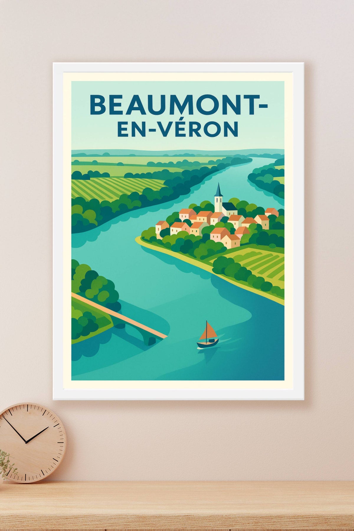 Affiche de Beaumont-en-Véron - Charme bucolique au fil de l'eau