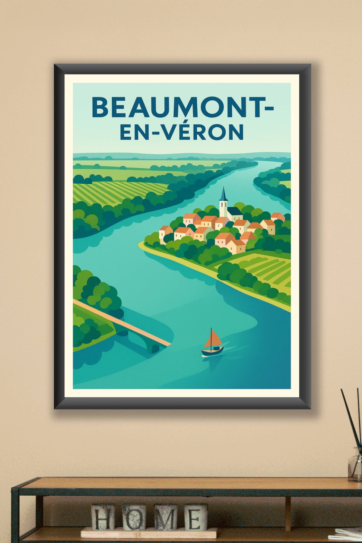 Affiche de Beaumont-en-Véron - Charme bucolique au fil de l'eau