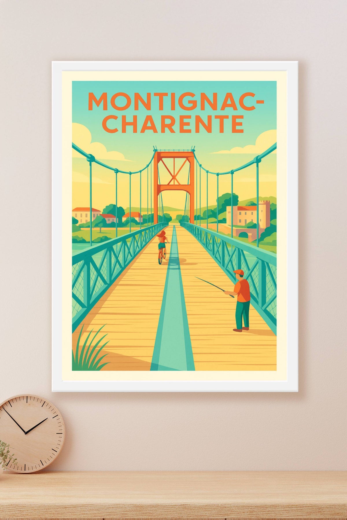Affiche de Montignac-Charente - Pont suspendu et moments paisibles