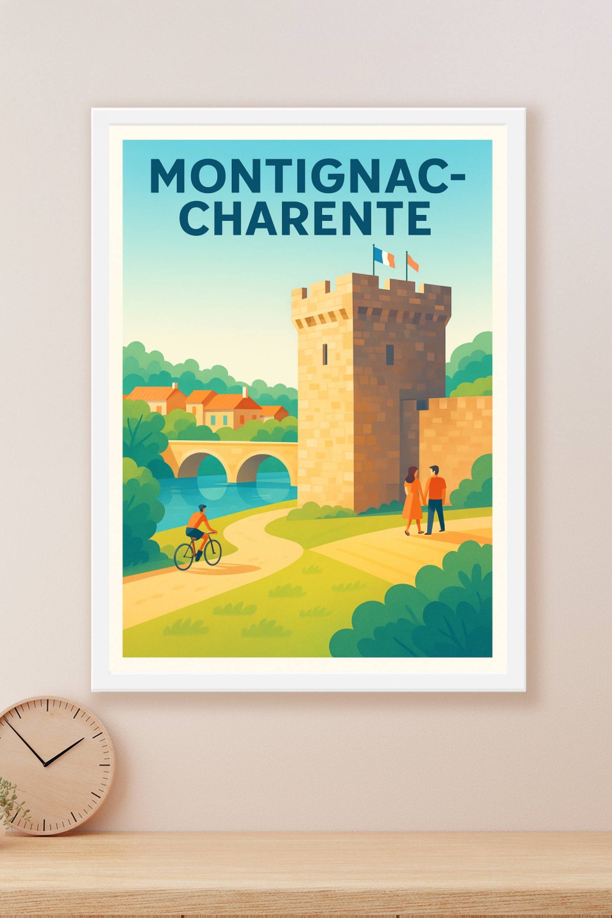 Affiche de Montignac-Charente - Plaisirs paisibles au bord de l'eau