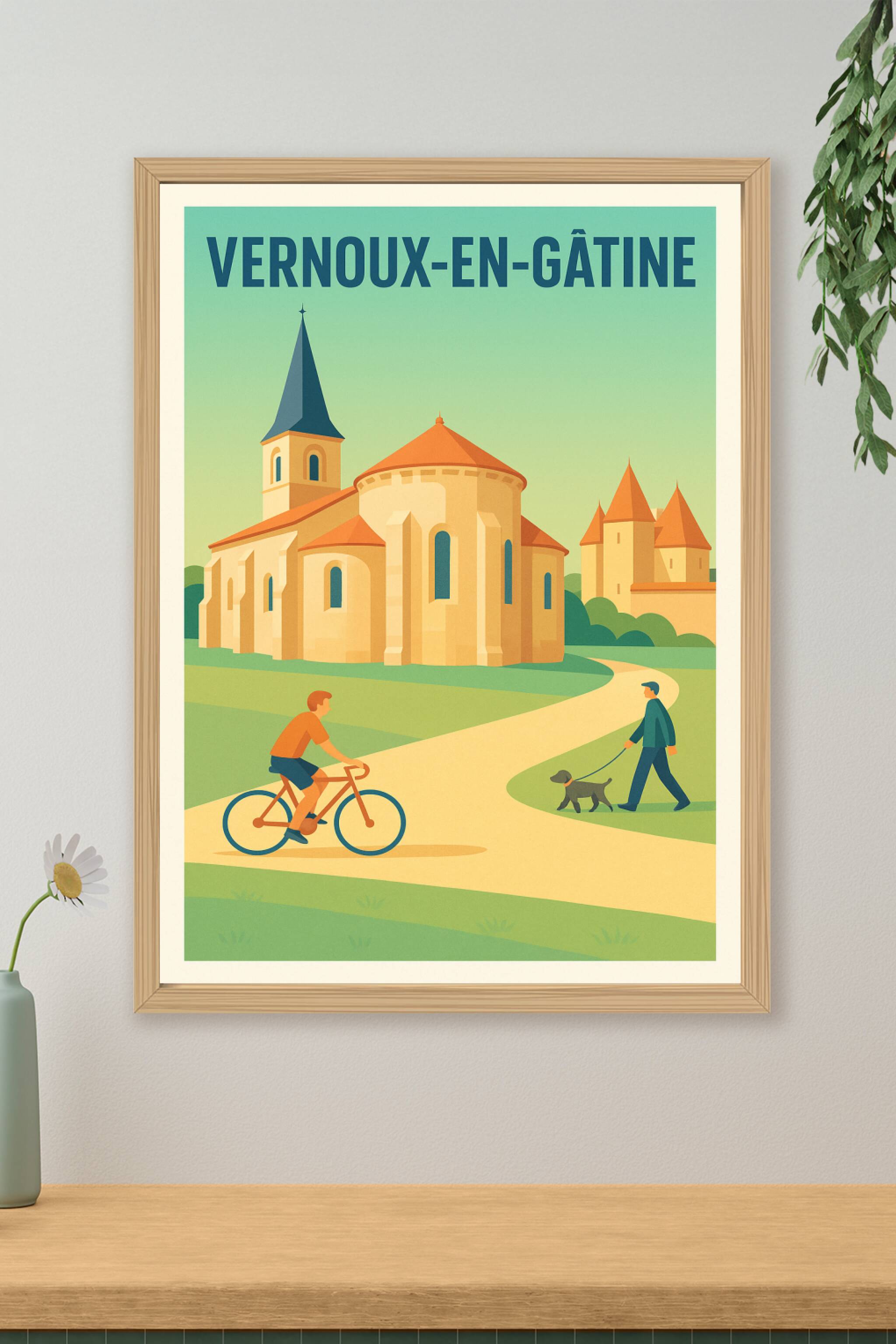 Affiche de Vernoux-en-Gâtine - Escapade paisible au cœur du patrimoine