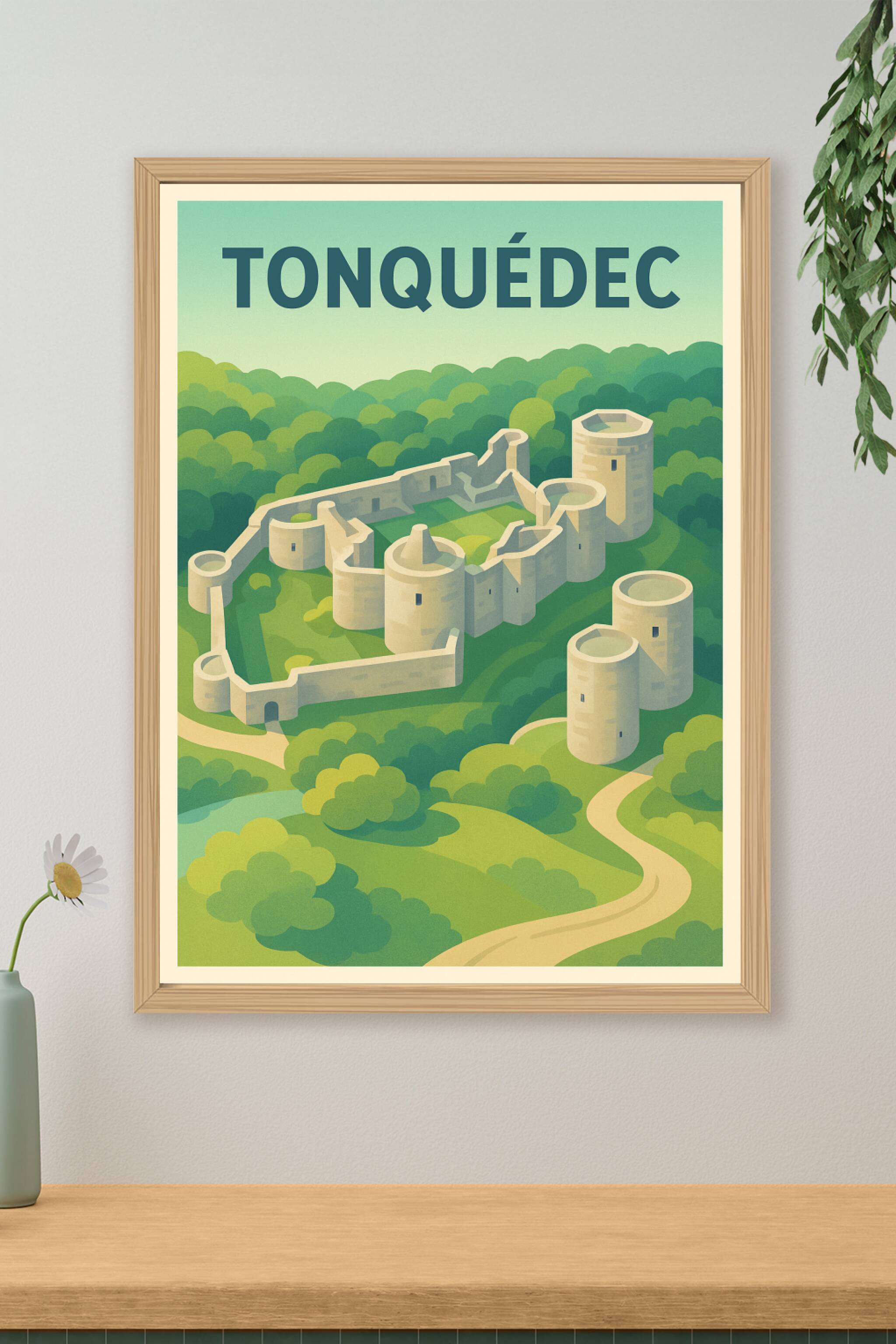 Affiche de Tonquédec - L'élégance médiévale en héritage