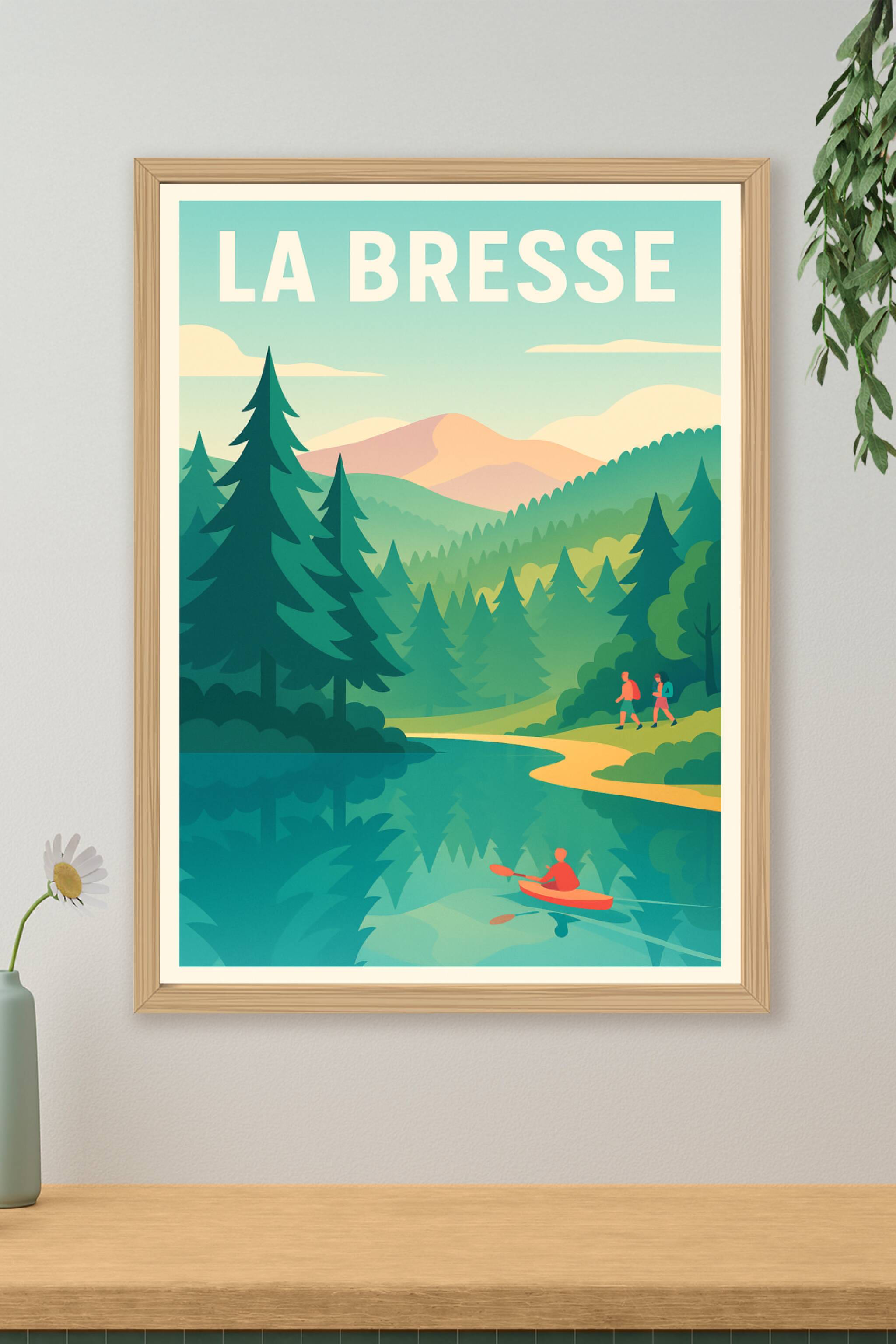 Affiche de La Bresse - Nature et aventures en plein air