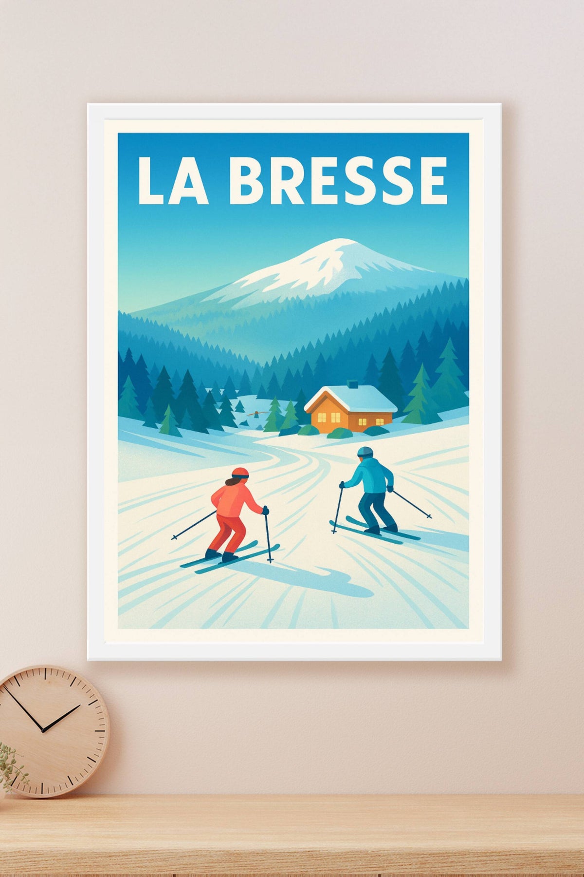Affiche de La Bresse - L'appel des pistes enneigées