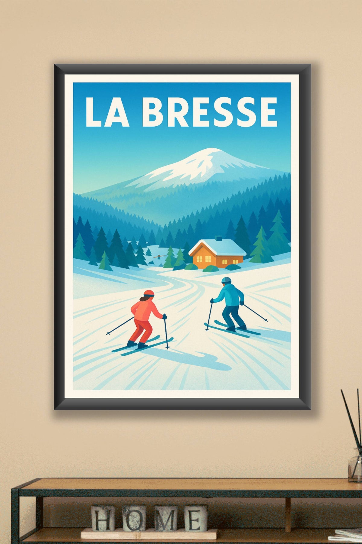 Affiche de La Bresse - L'appel des pistes enneigées