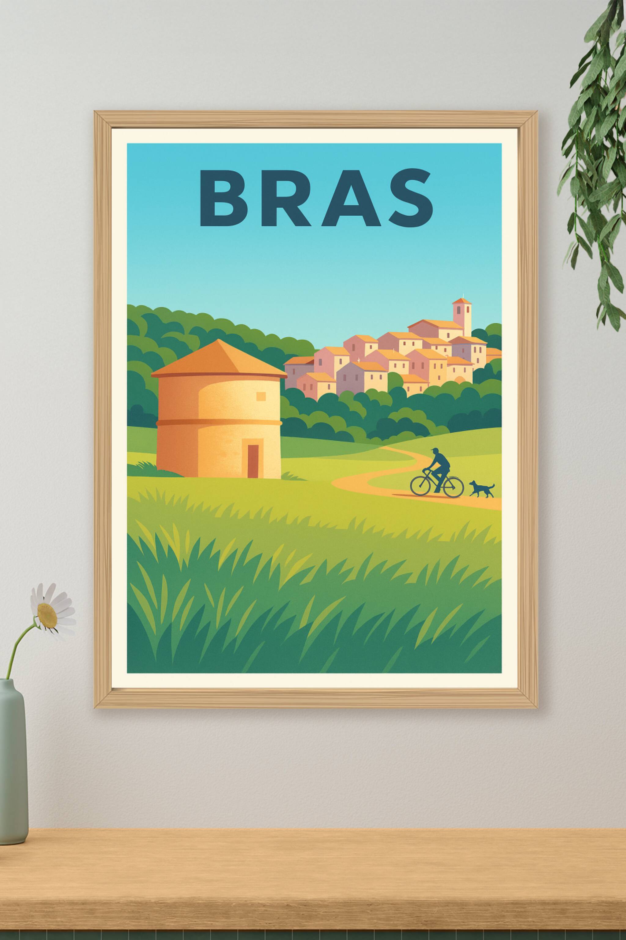 Affiche de Bras - Escapade nature et douceur provençale