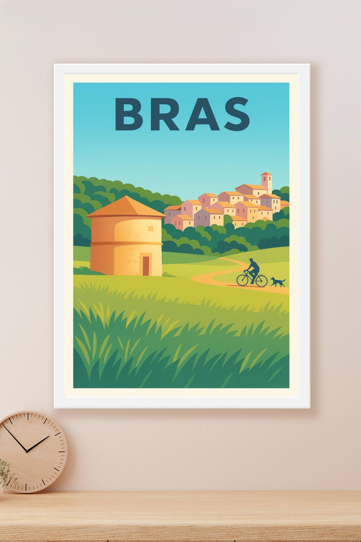 Affiche de Bras - Escapade nature et douceur provençale
