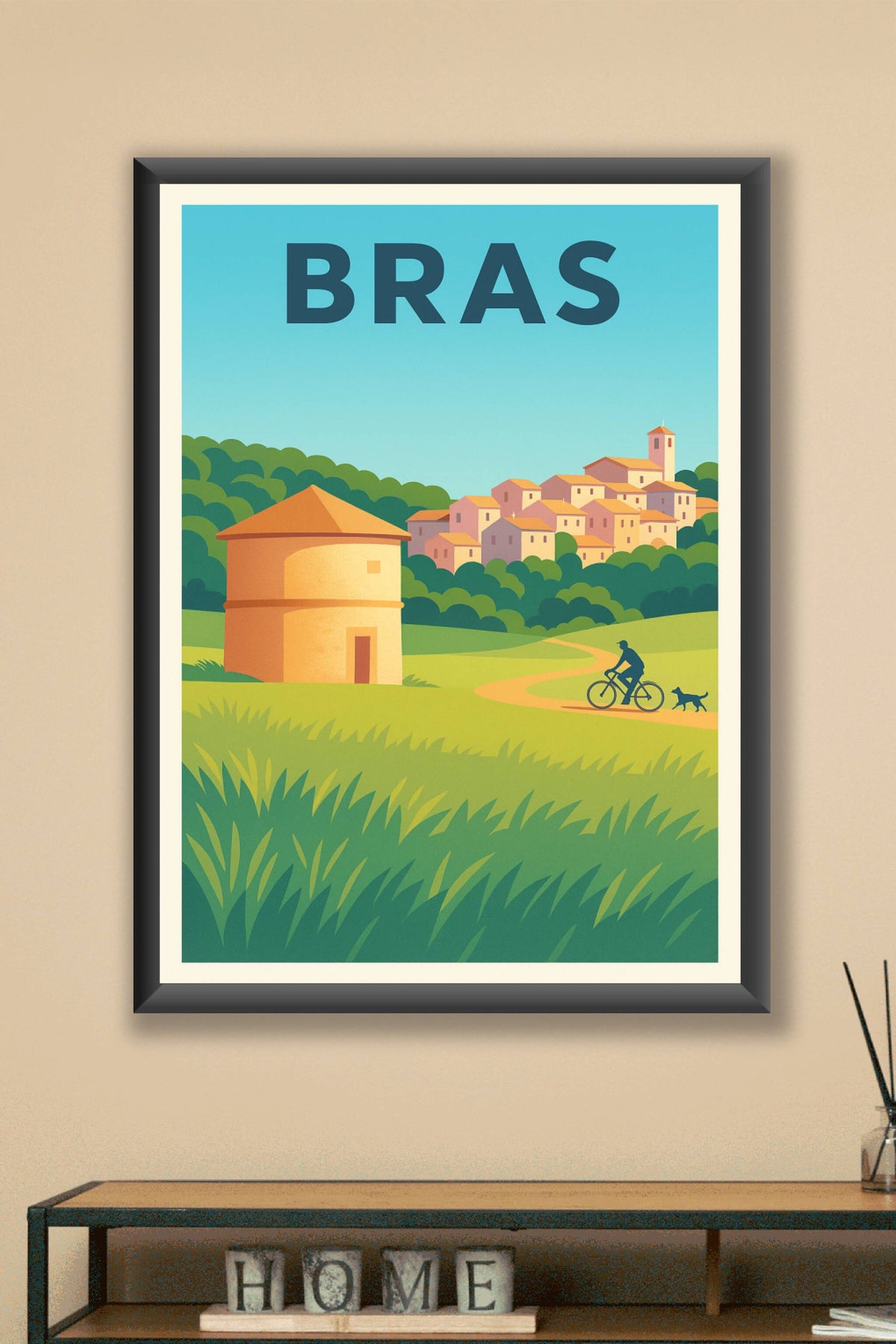 Affiche de Bras - Escapade nature et douceur provençale