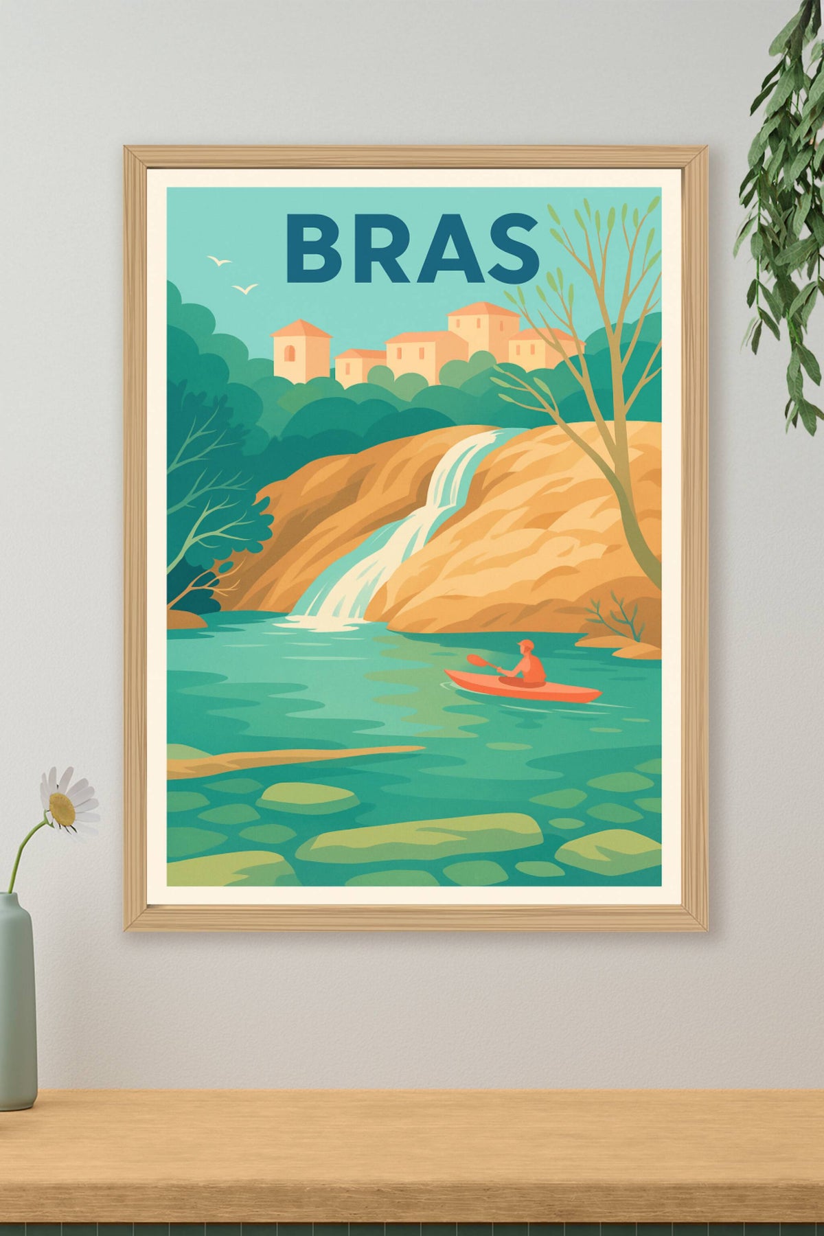 Affiche de Bras - Nature et Évasion au Fil de l'Eau