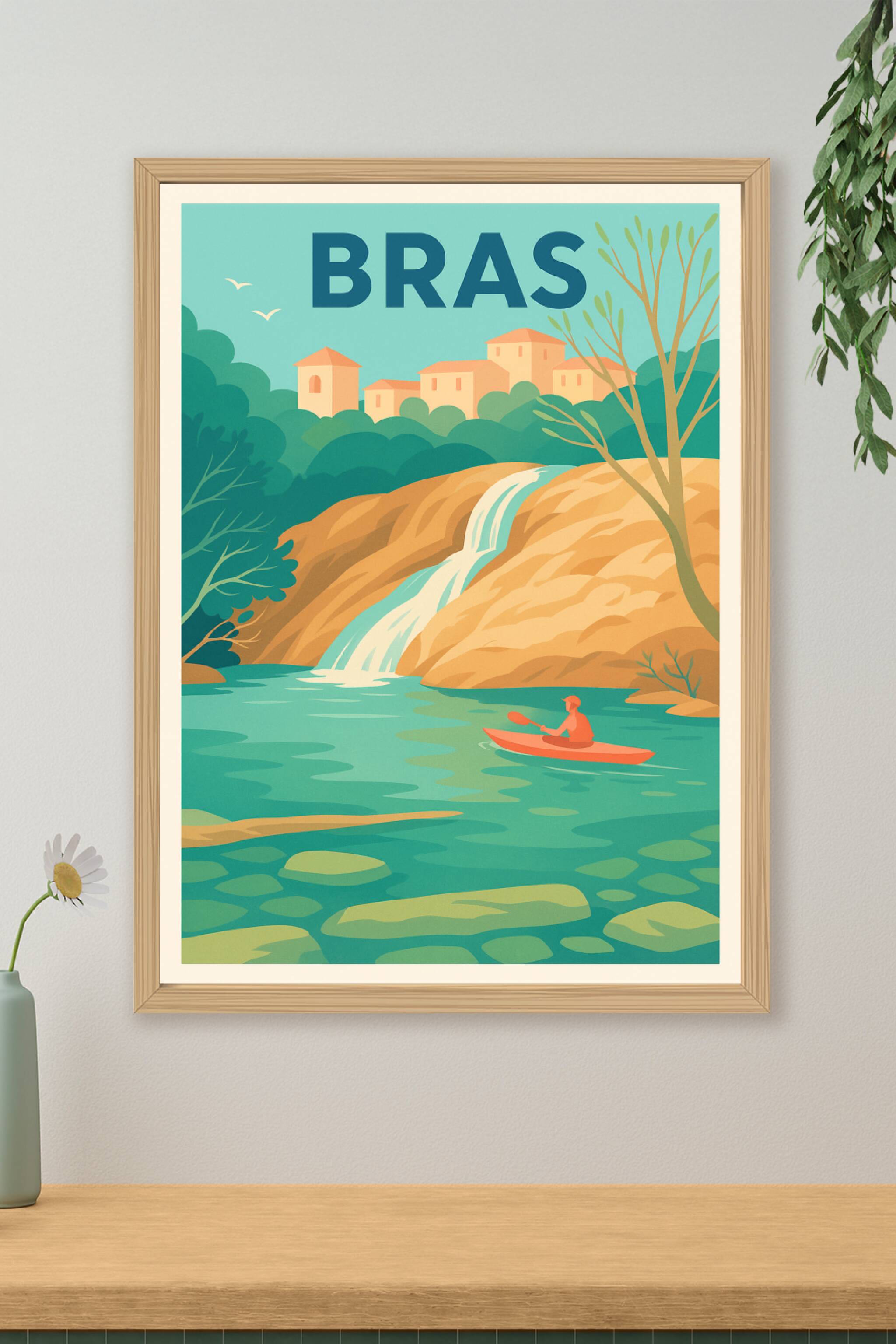 Affiche de Bras - Nature et Évasion au Fil de l'Eau
