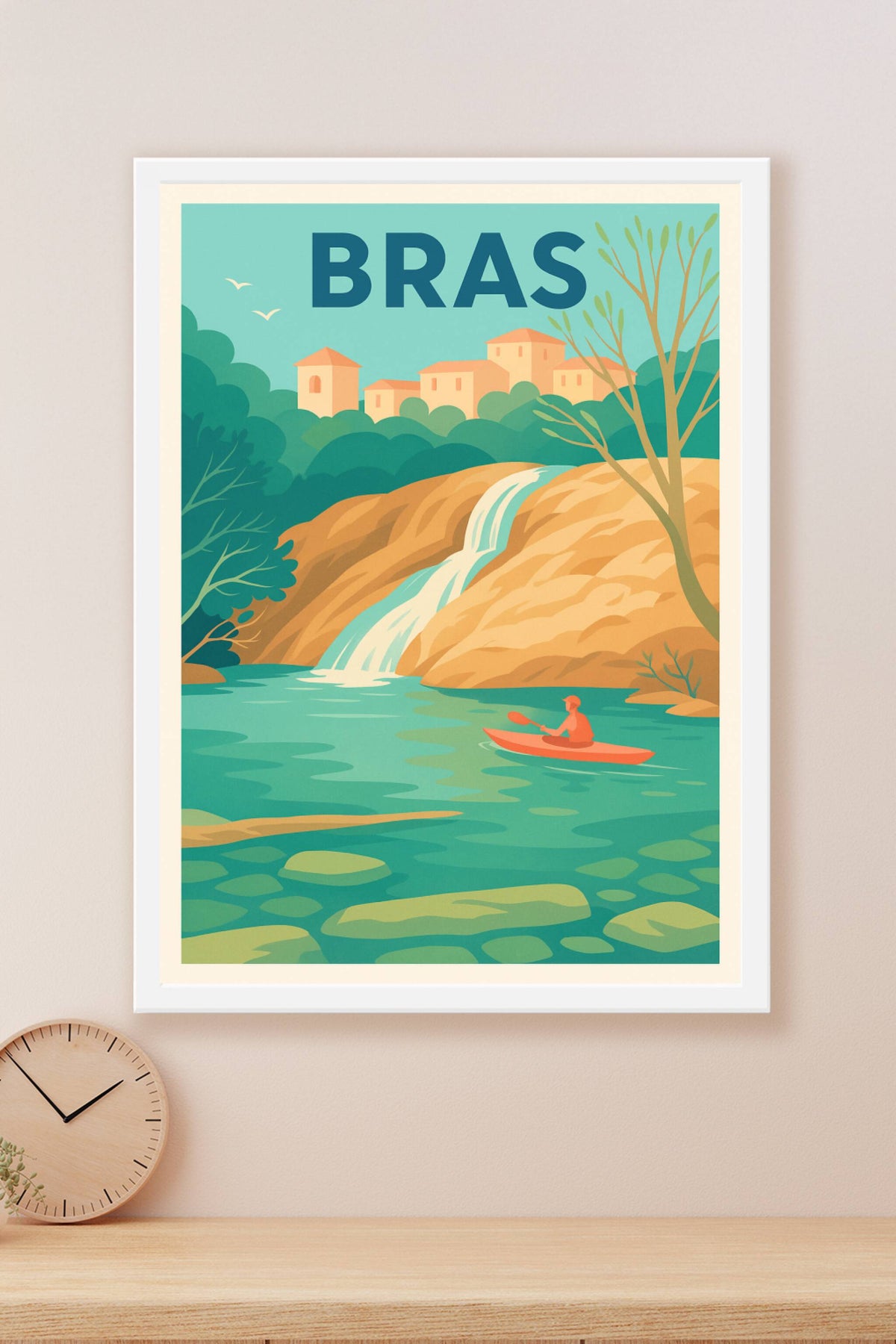 Affiche de Bras - Nature et Évasion au Fil de l'Eau