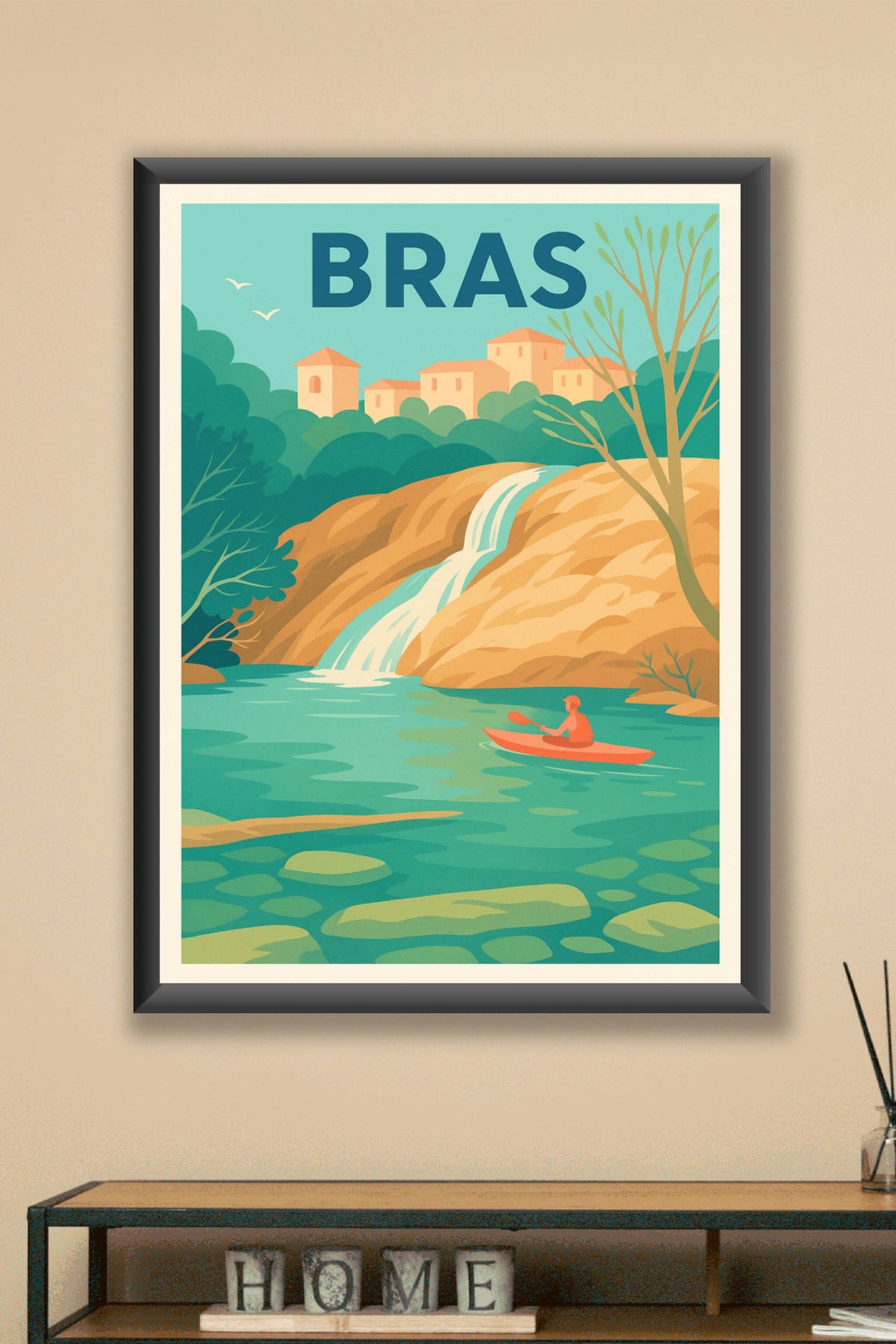 Affiche de Bras - Nature et Évasion au Fil de l'Eau