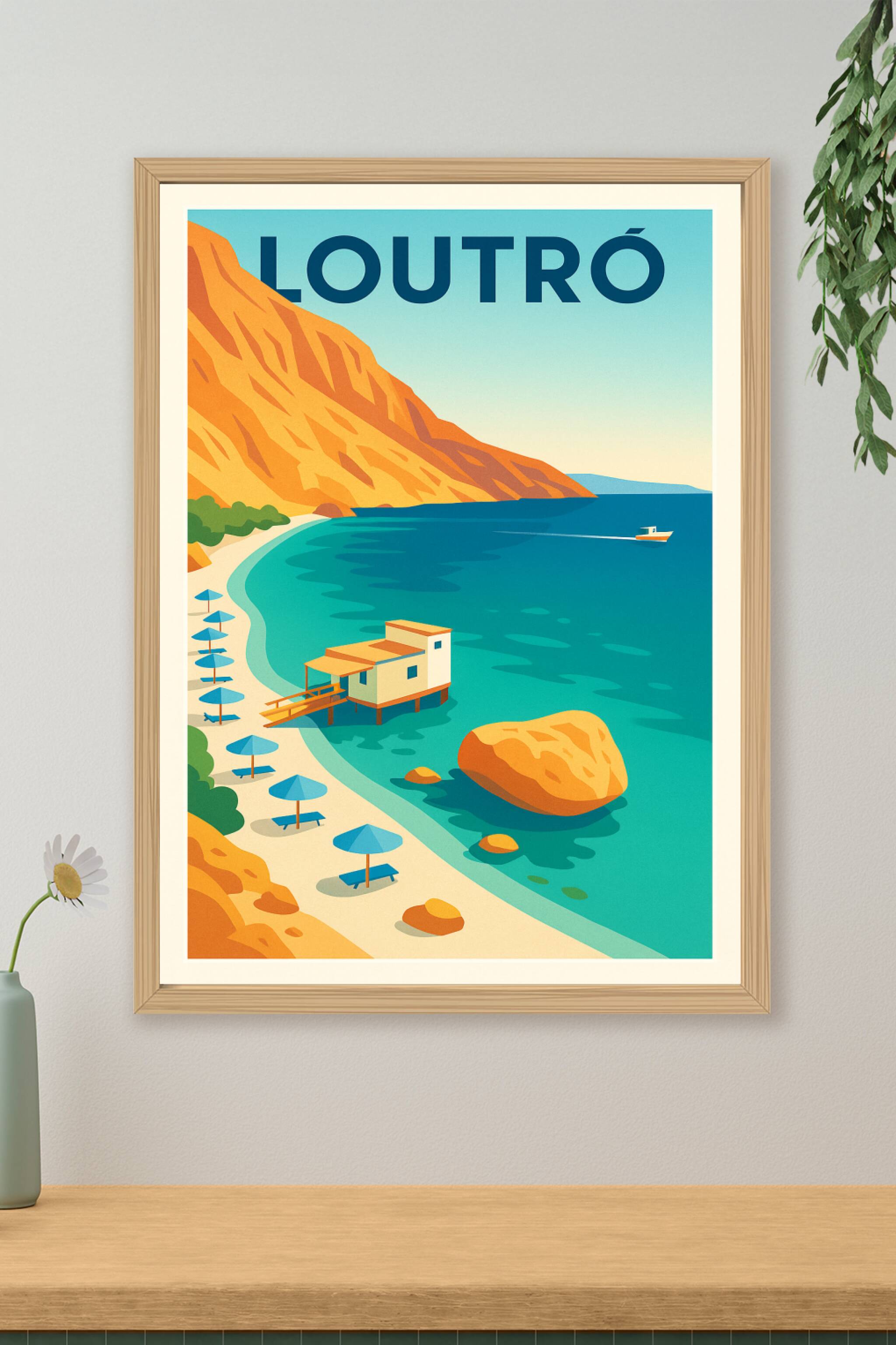 Affiche de Loutro - Évasion au bord de la mer