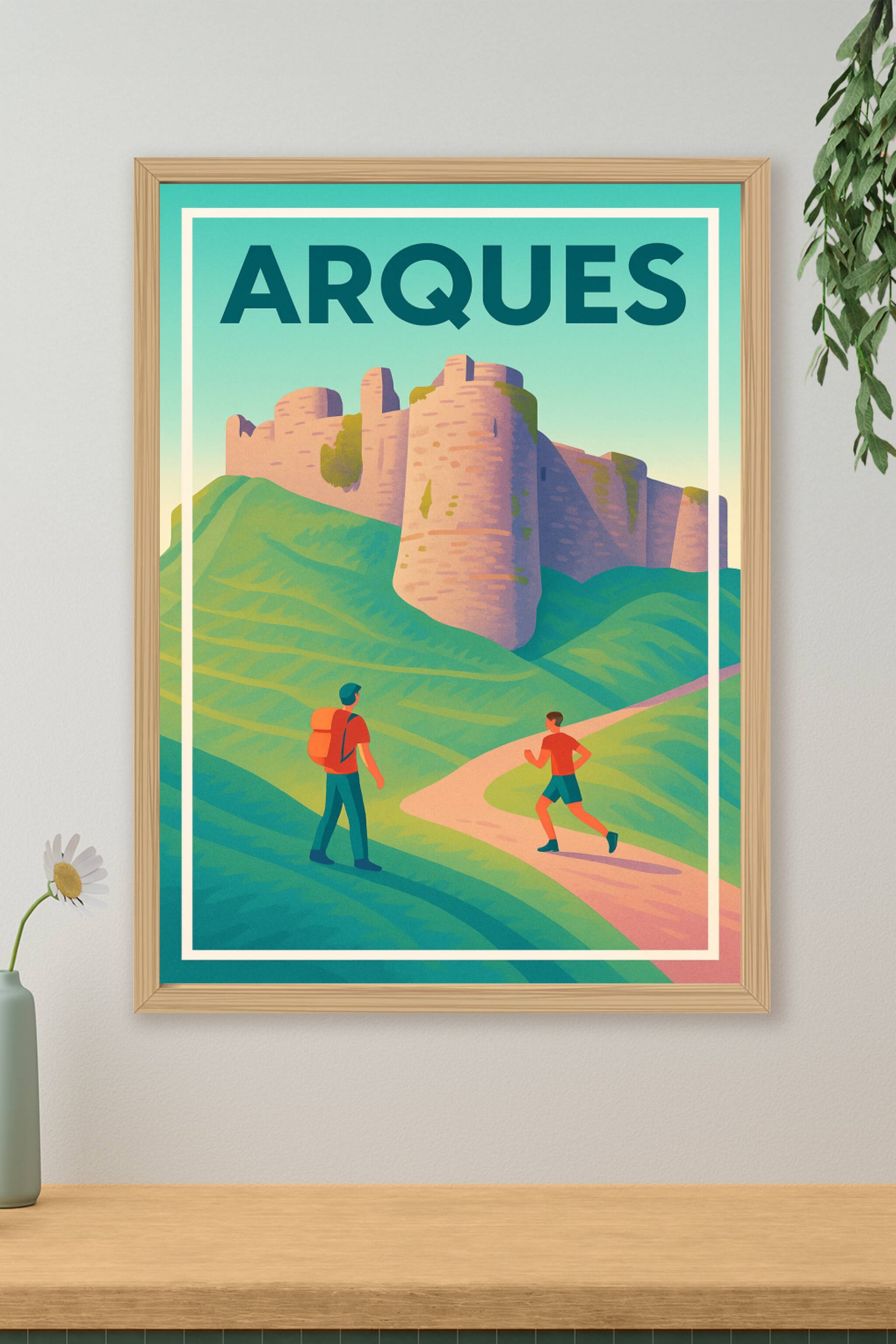 Affiche de Arques - Explorez les majestueuses ruines médiévales