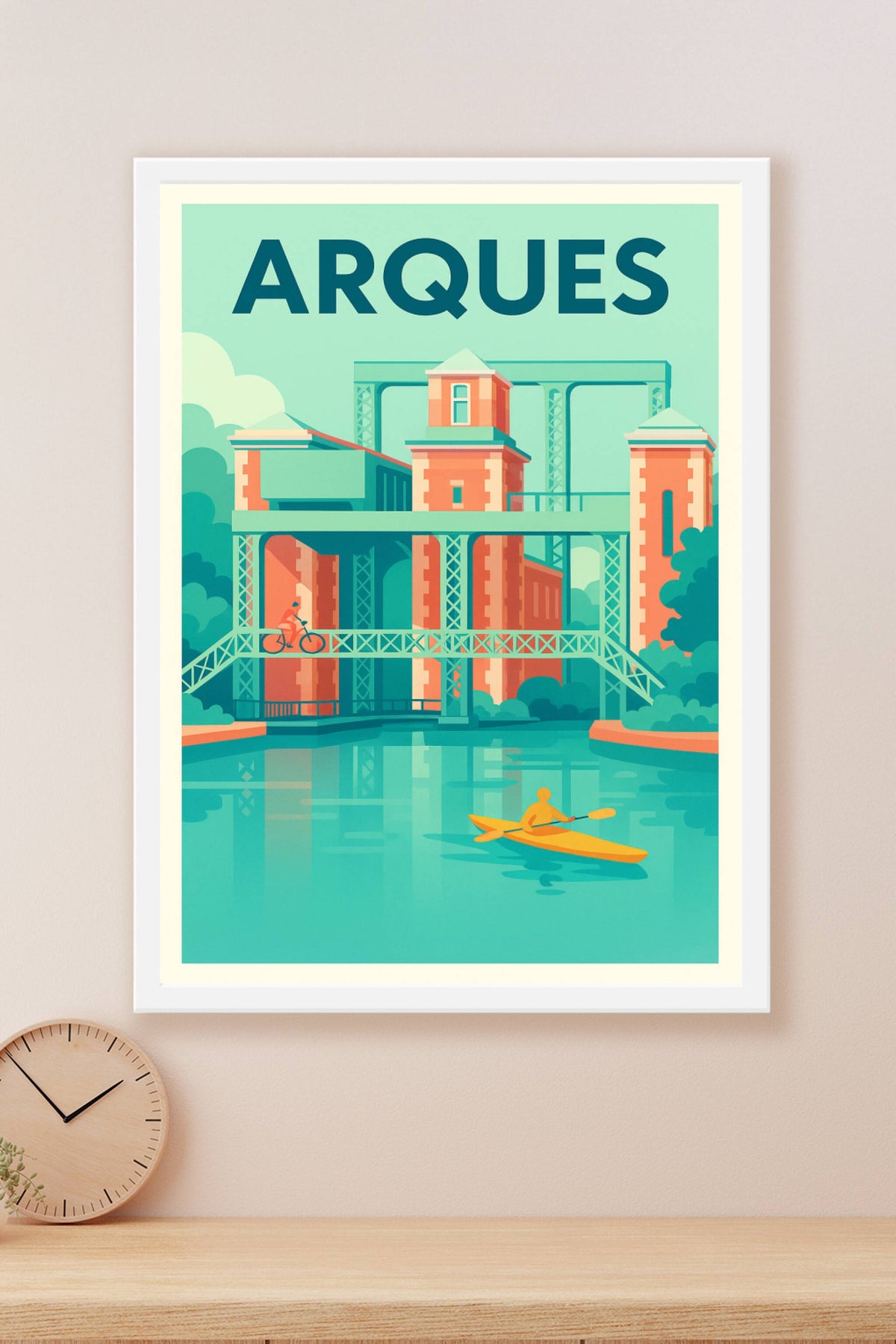 Affiche de Arques - Charme industriel et nature paisible