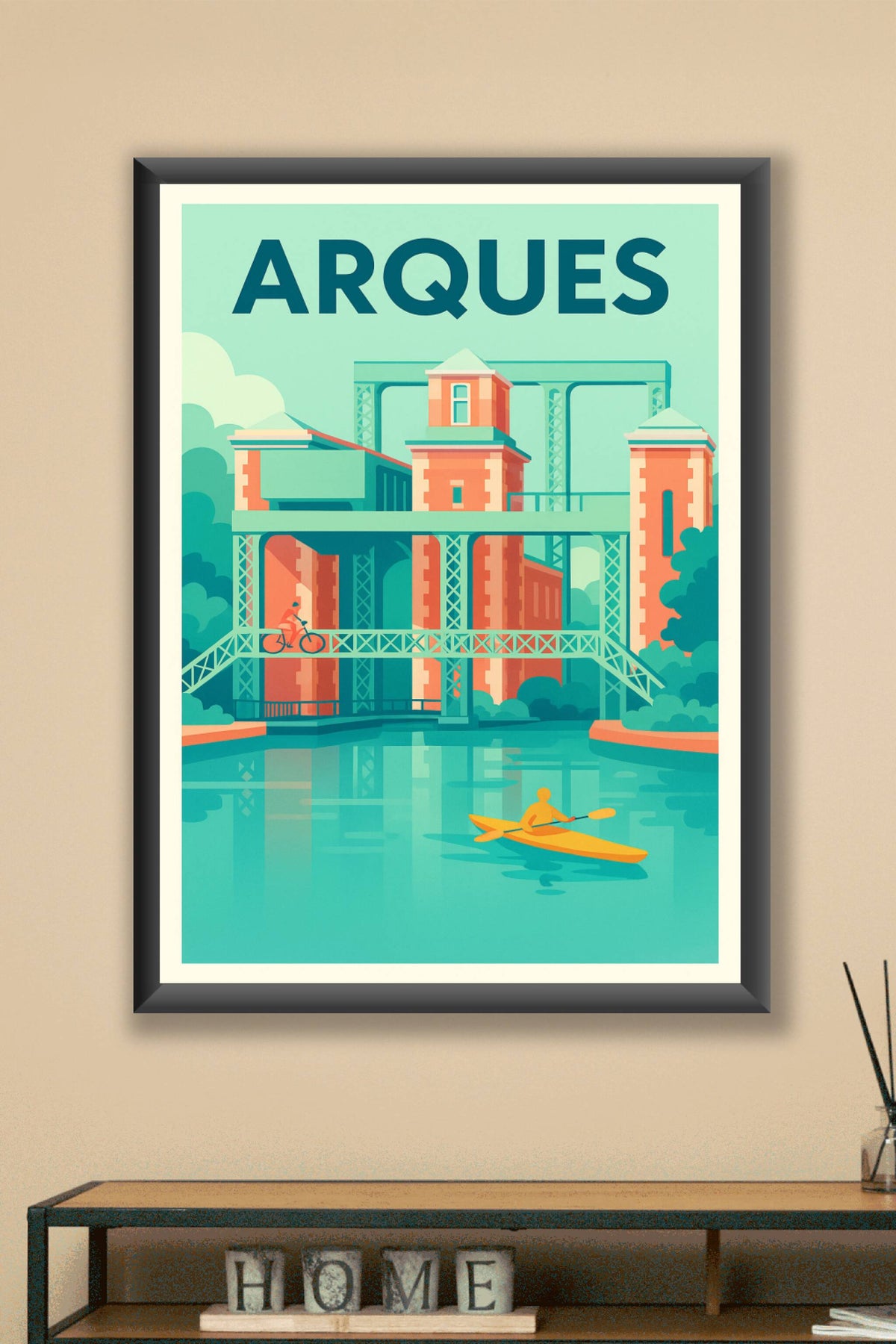 Affiche de Arques - Charme industriel et nature paisible