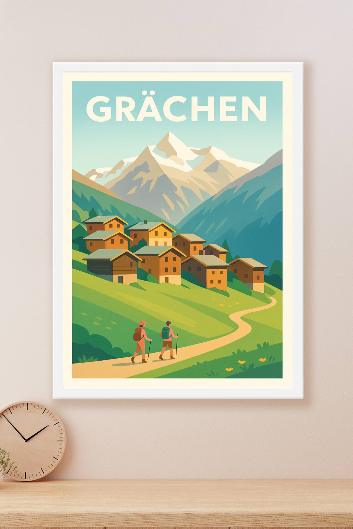 Affiche de Grächen - Escapade alpine entre nature et tradition