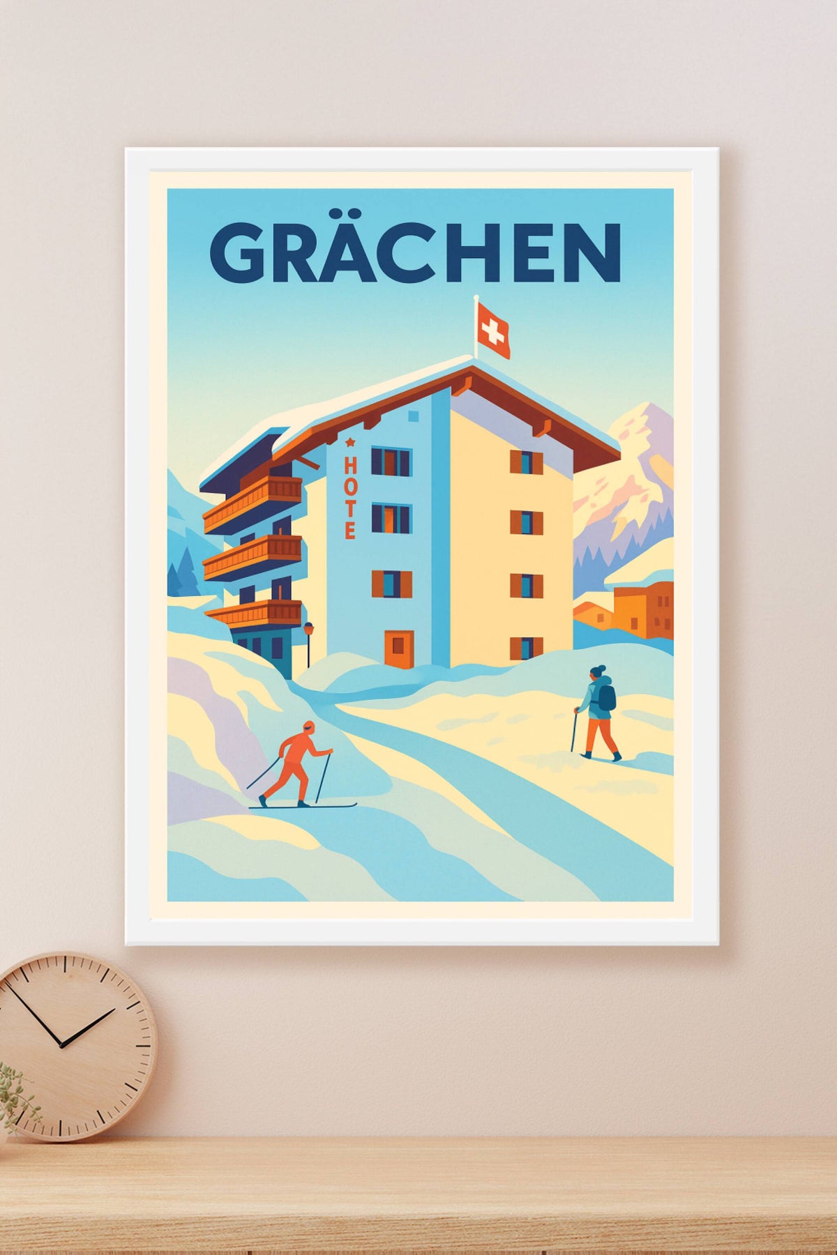 Affiche de Grächen - Charme alpin et sports d'hiver