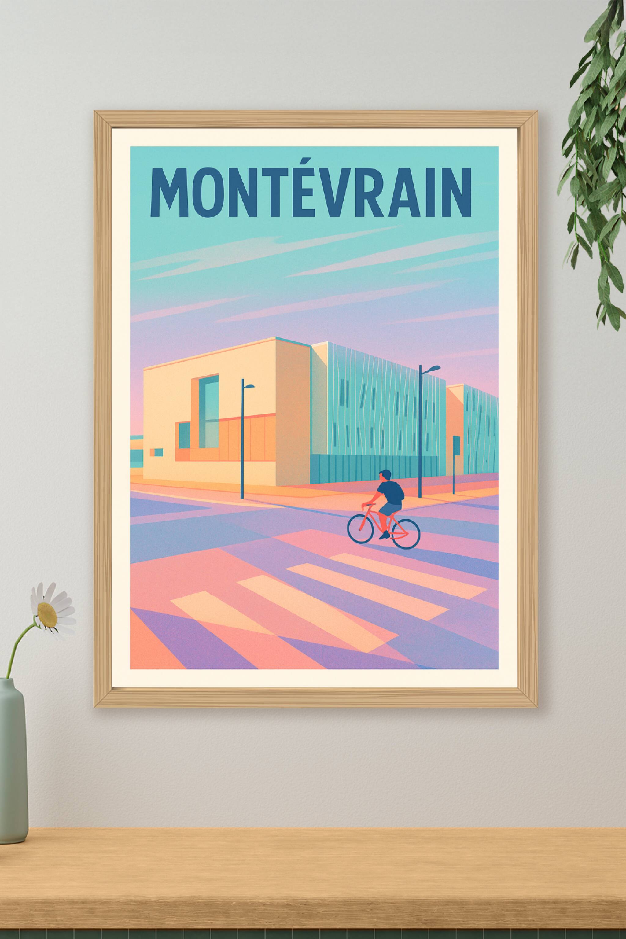 Affiche de Montévrain - Ambiance urbaine en douceur