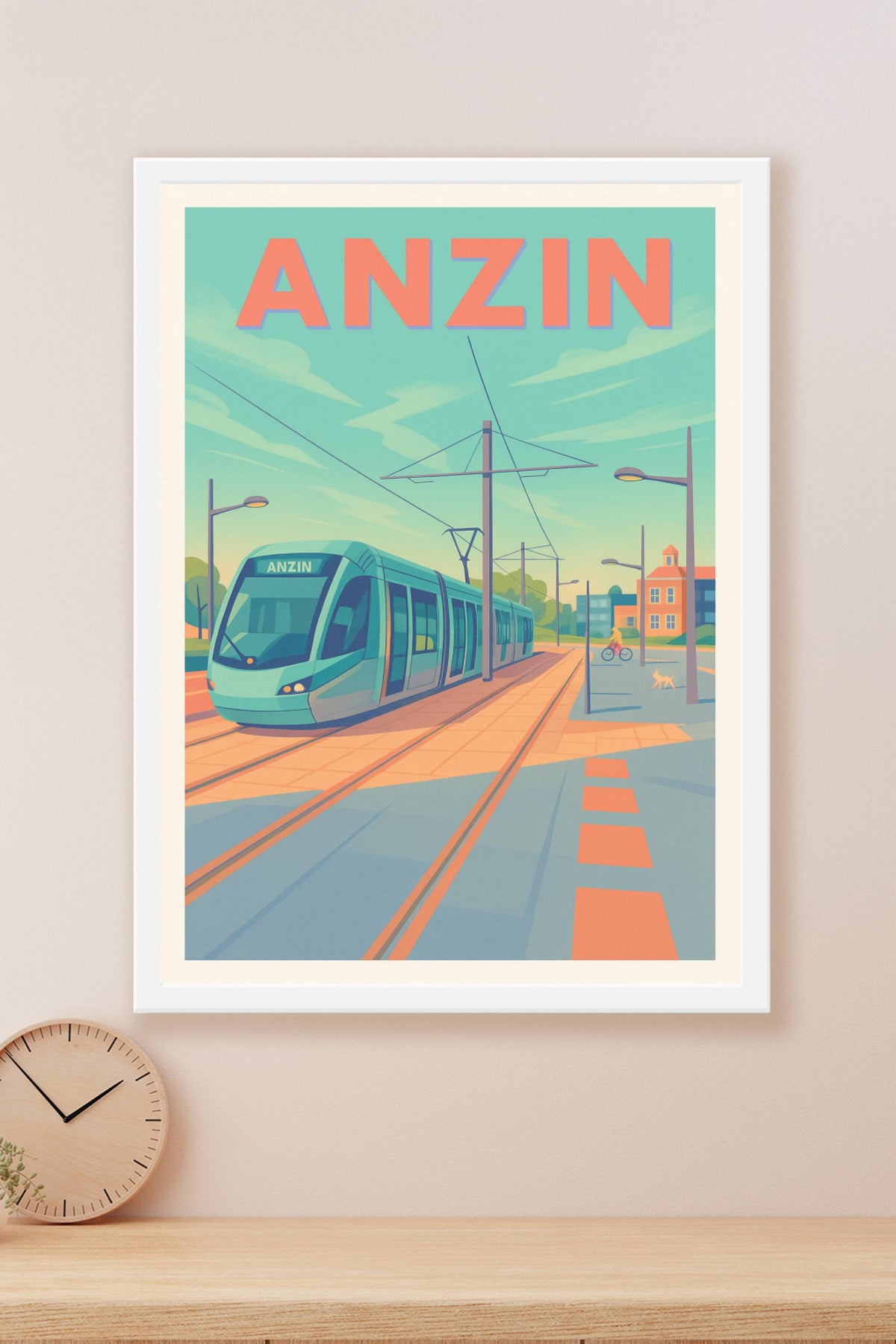 Affiche de Anzin - L'élégance du tramway moderne