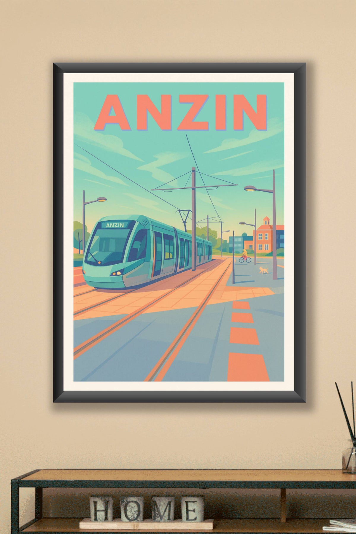 Affiche de Anzin - L'élégance du tramway moderne