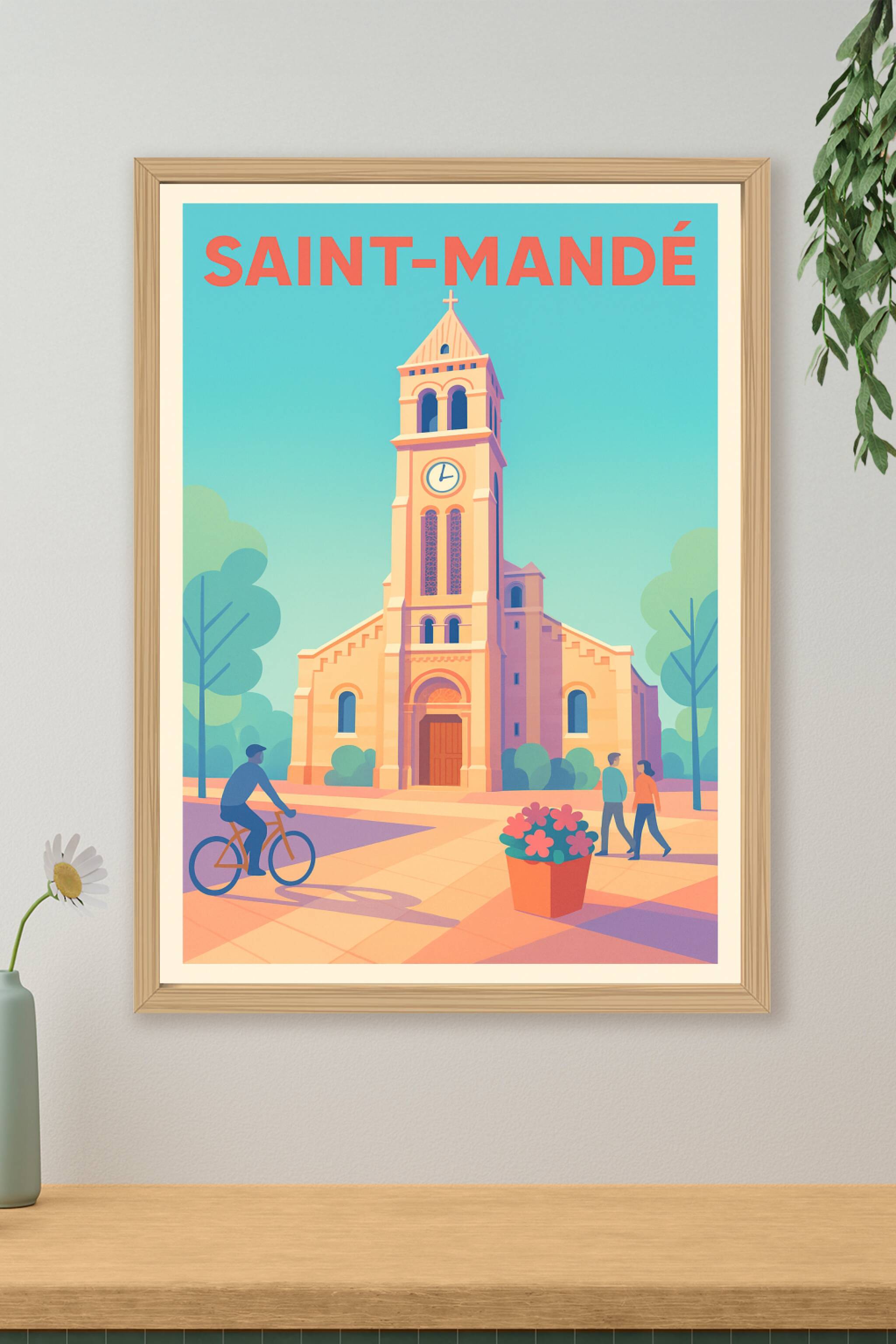 Affiche de Saint-Mandé - L'élégance paisible de la ville