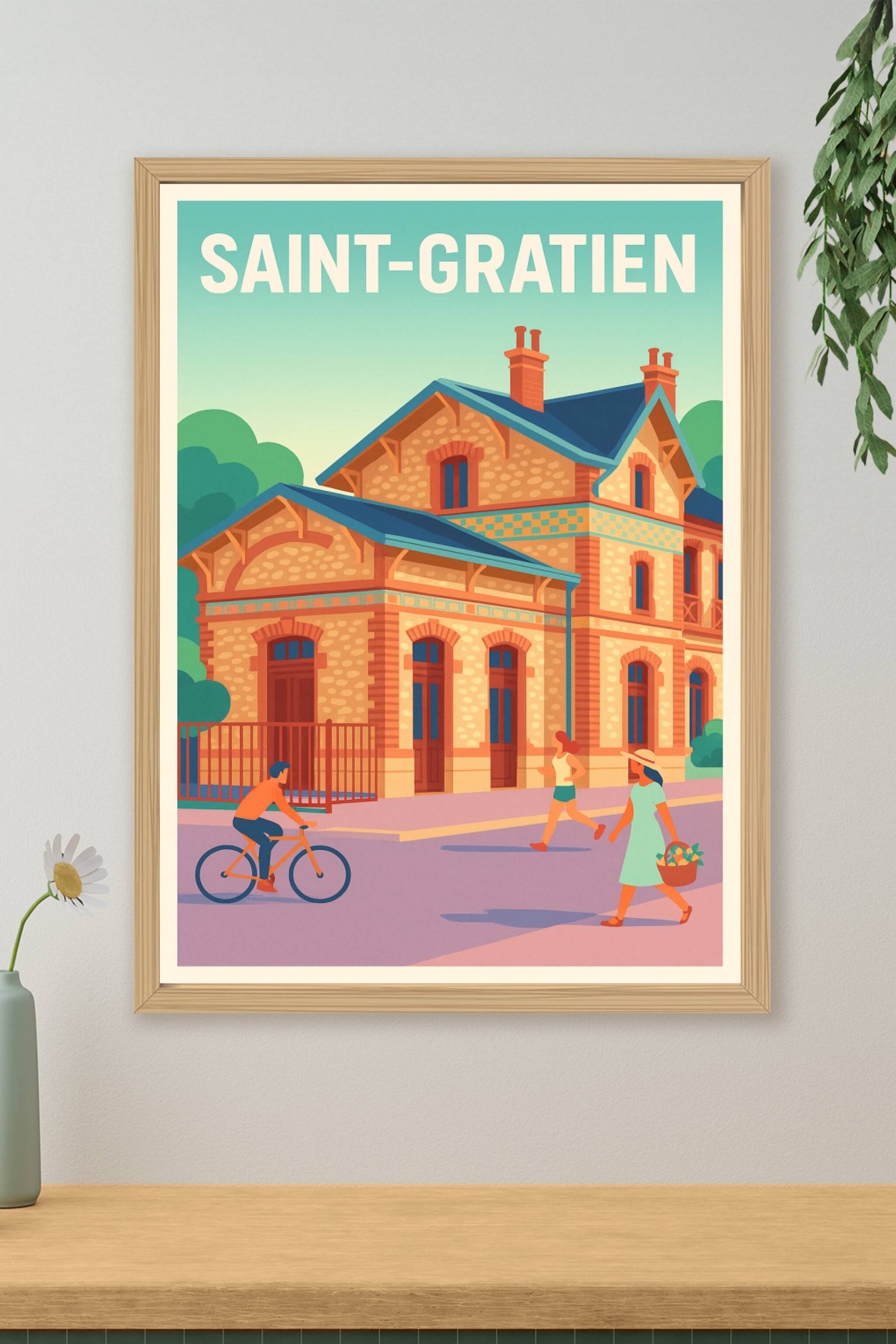 Affiche de Saint-Gratien - Charme et sérénité à chaque coin de rue