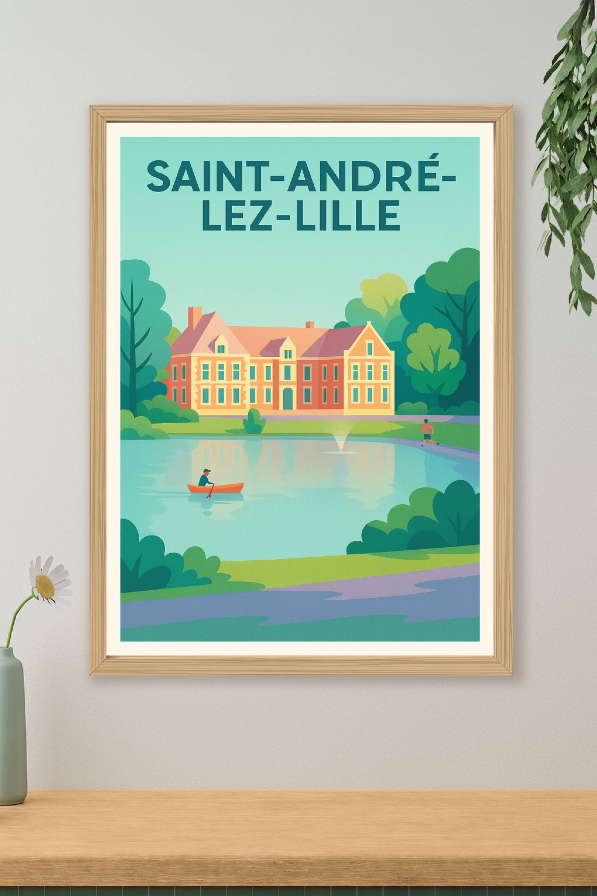 Affiche de Saint-André-lez-Lille - Sérénité au bord de l'eau