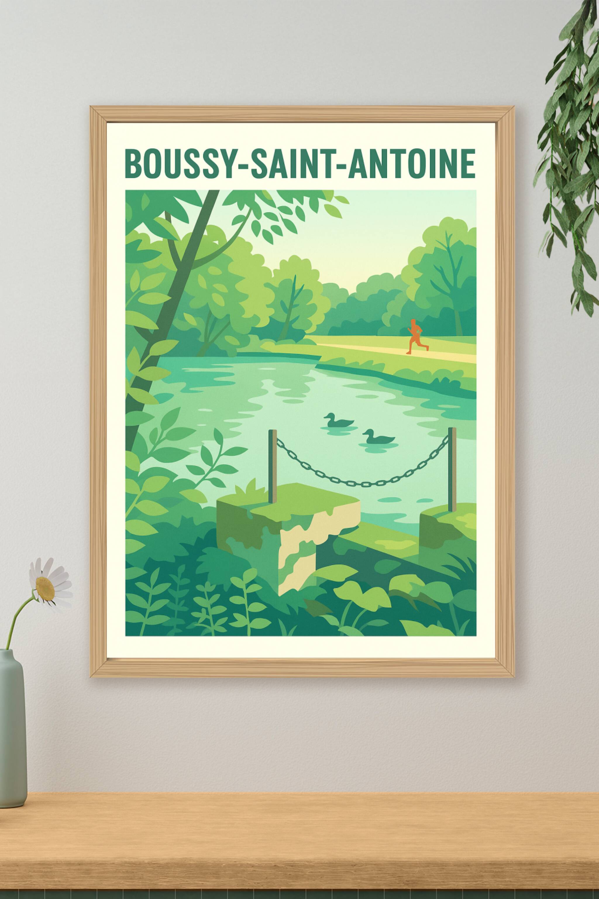 Affiche de Boussy-Saint-Antoine - Harmonie naturelle et sérénité